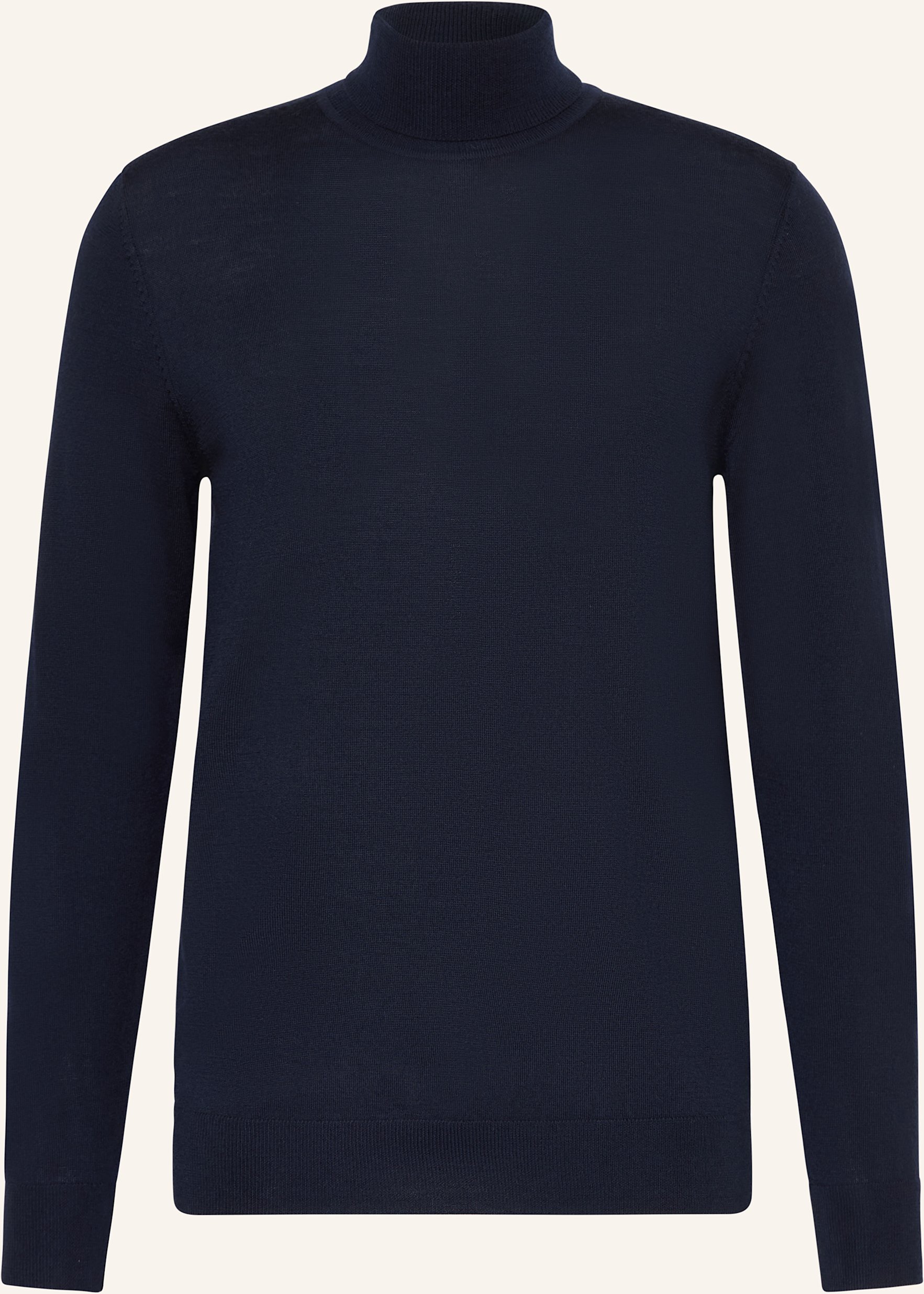 Profuomo Rollkragenpullover Aus Merinowolle blau