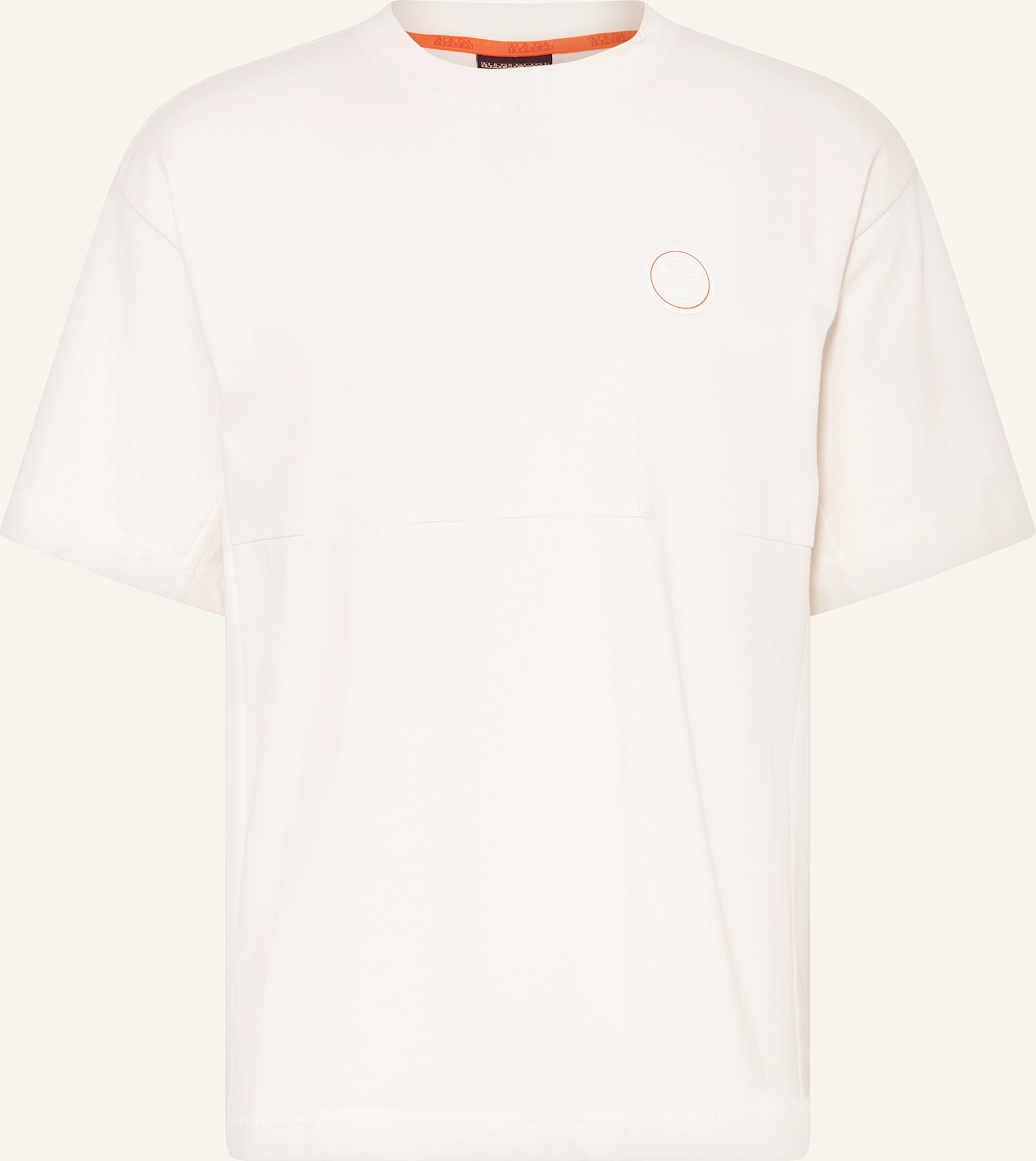 Napapijri T-Shirt Anghiari Aus Piqué weiss