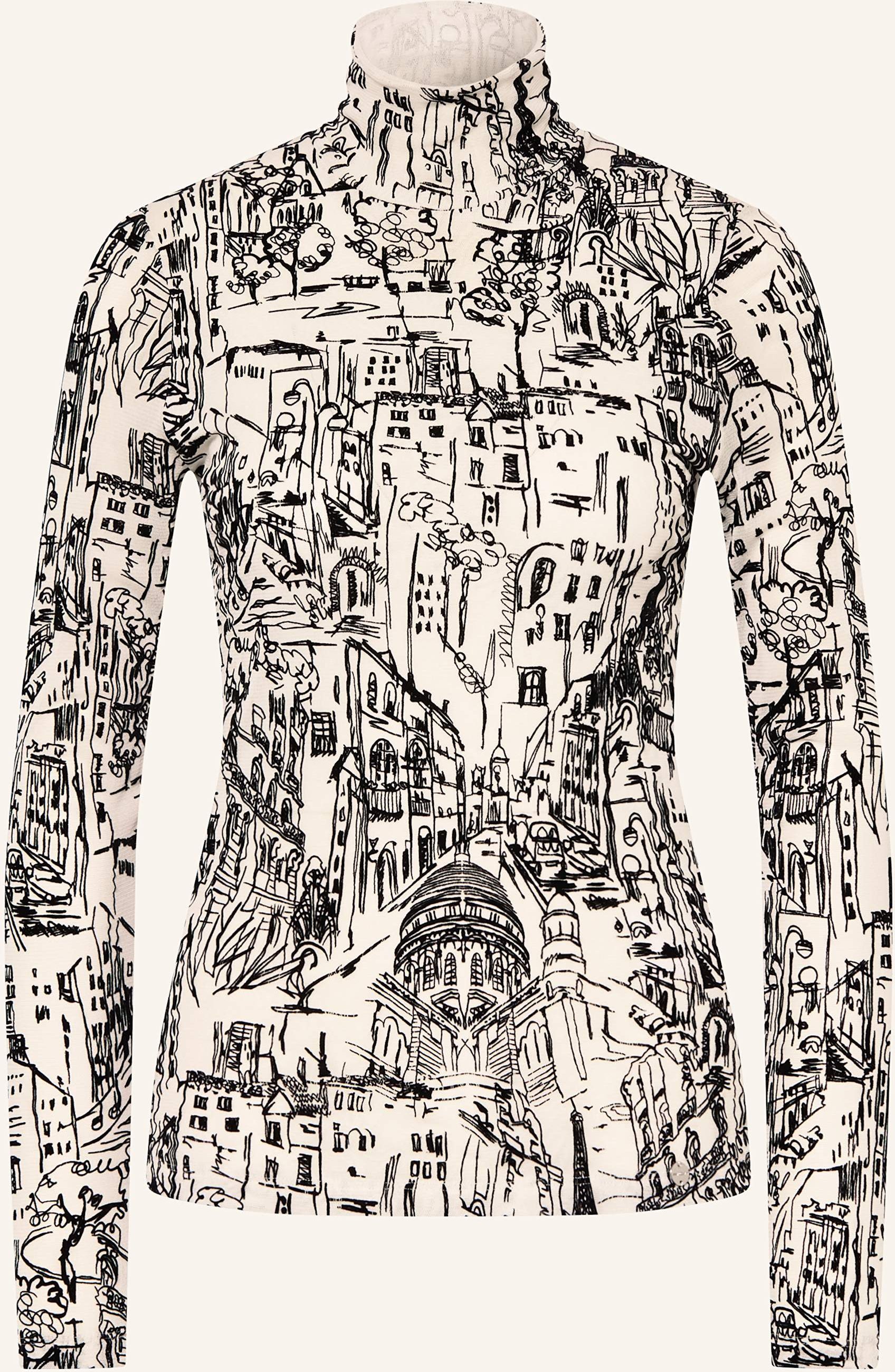 Marc Cain Longsleeve Aus Mesh beige