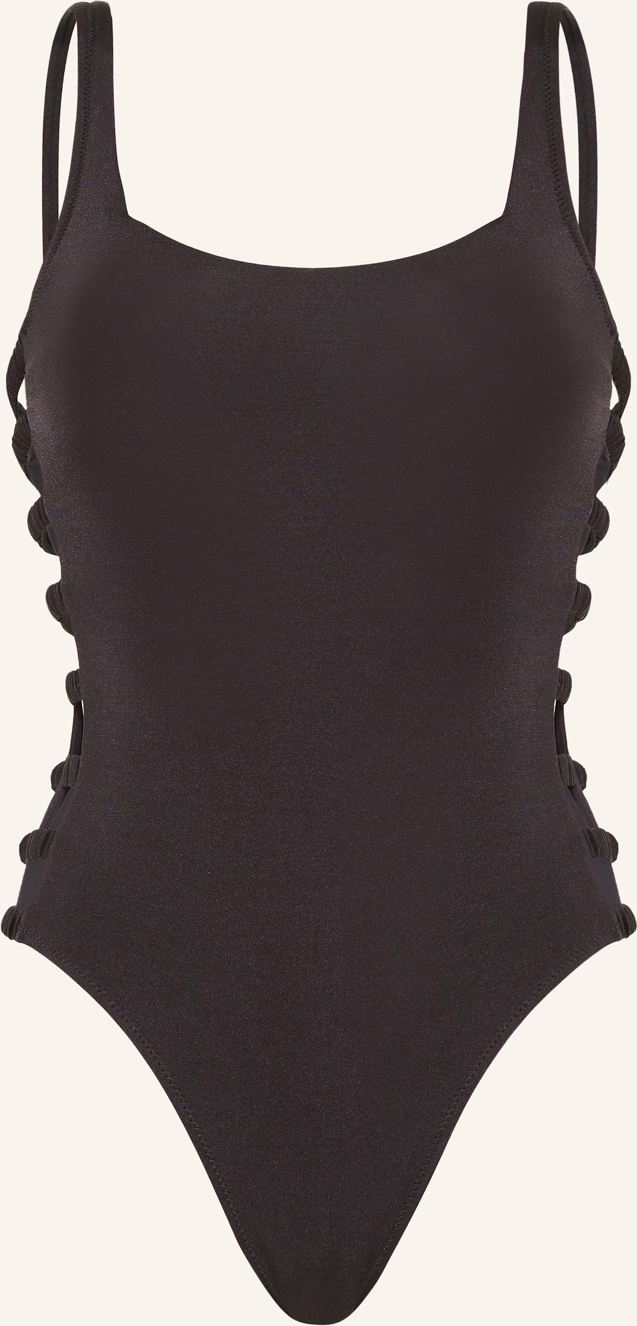 Watercult Badeanzug Shimmering Solids schwarz