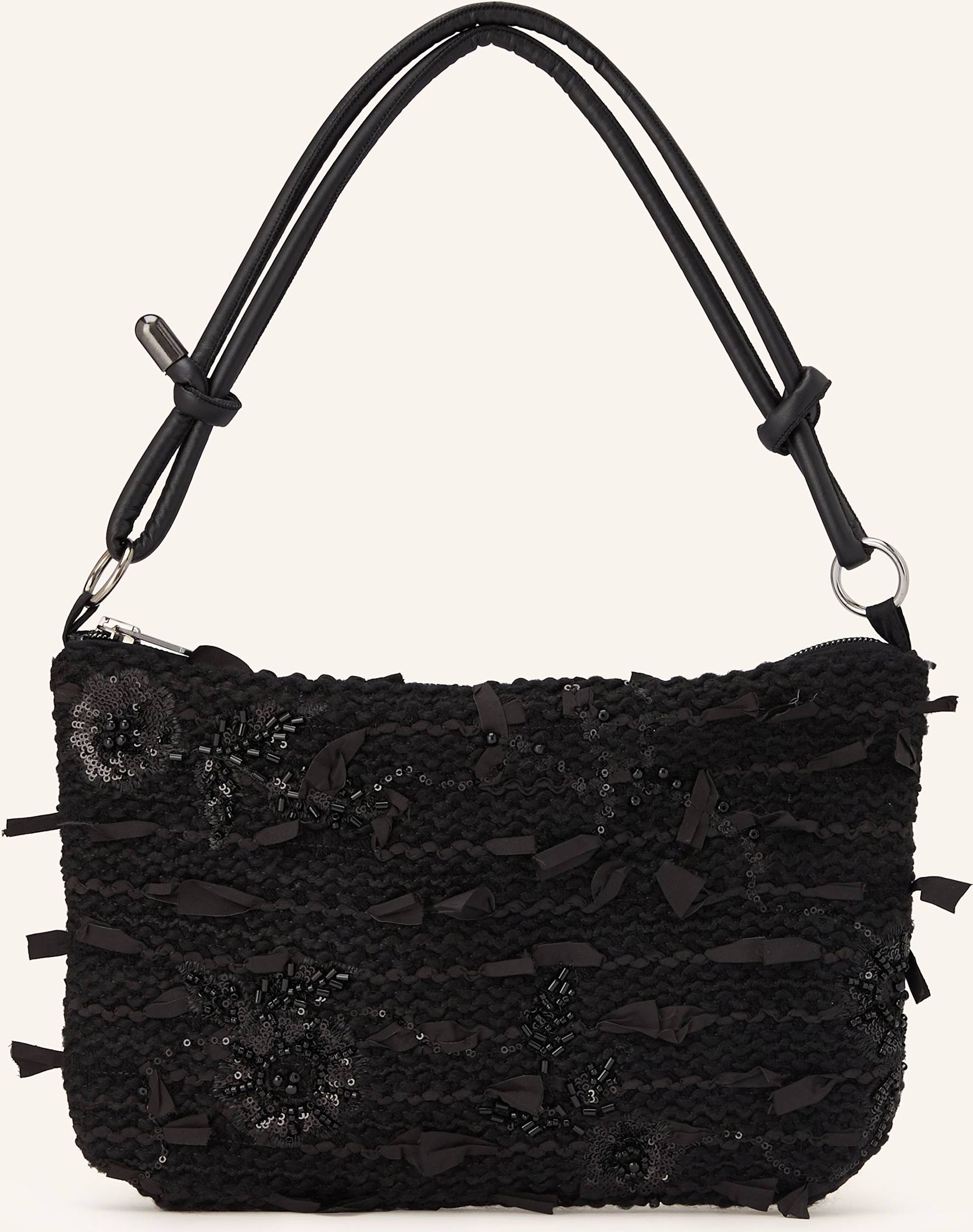 Luisa Cerano Handtasche Mit Pailletten schwarz