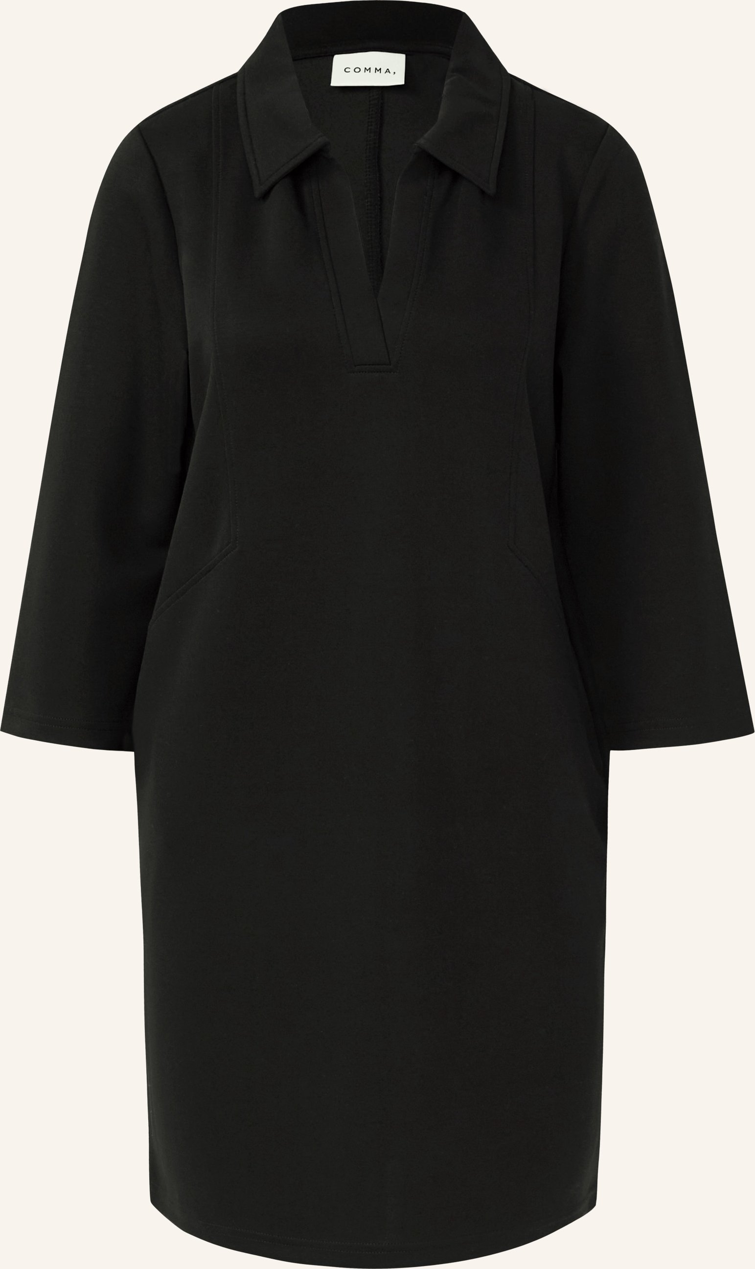 Comma Jerseykleid Mit 3/4-Arm schwarz