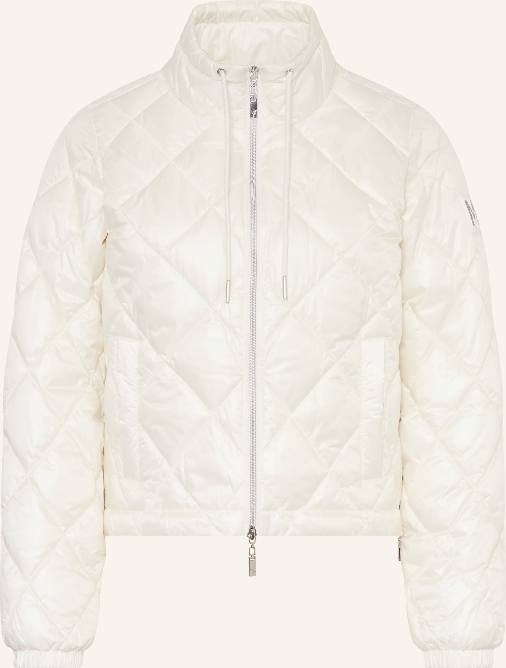 Monari Steppjacke Mit Schmucksteinen weiss