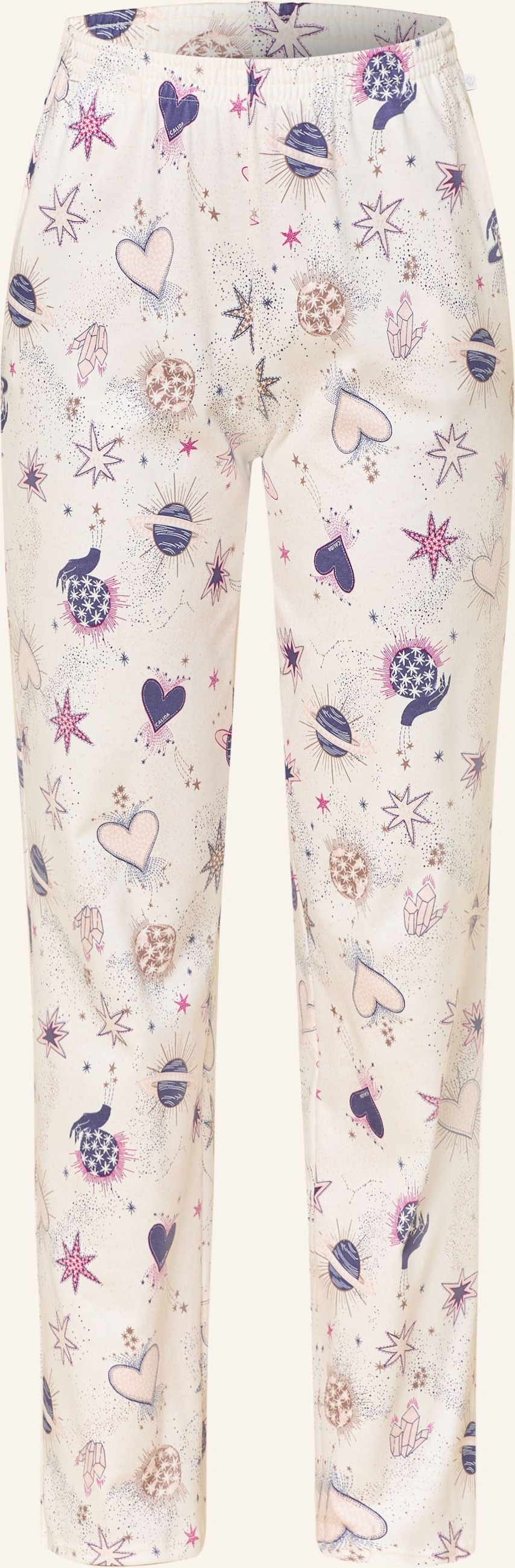 Calida Schlafhose Favourites Universe weiss