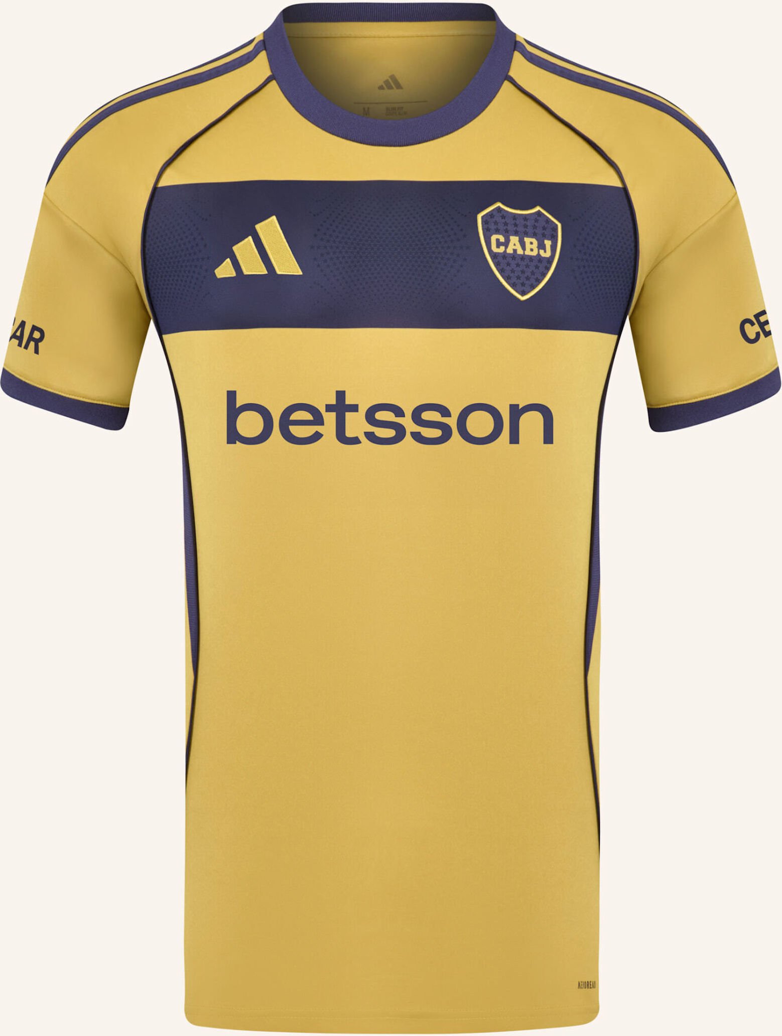 Adidas Boca Juniors 25/26 Auswärtstrikot gelb