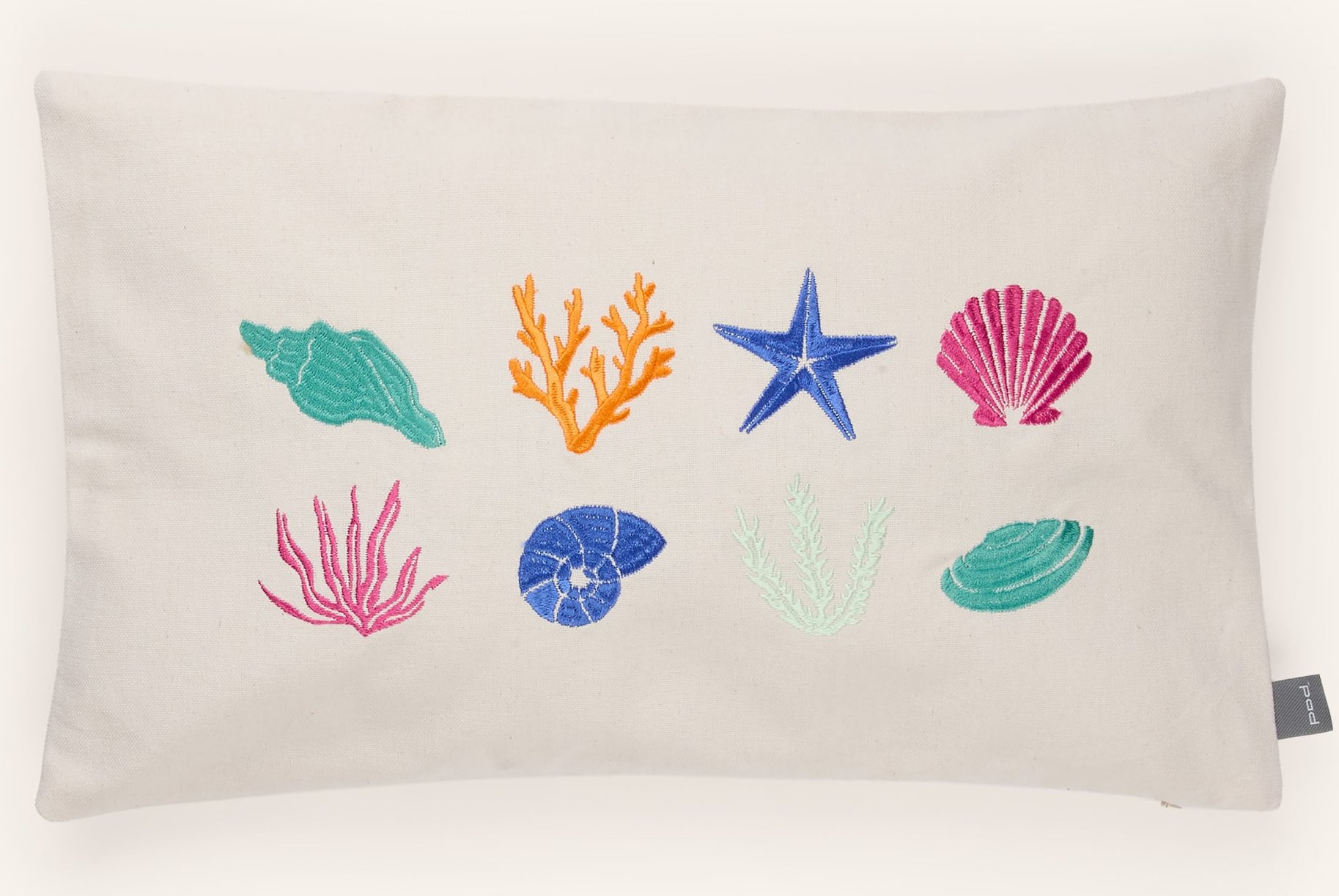 Thumbnail - Pad Dekokissenhülle Multi Corals beige