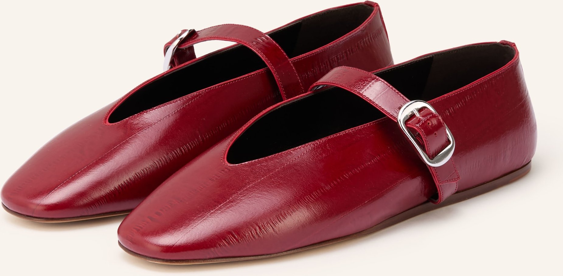 Le Monde Béryl Mary-Jane-Ballerinas rot