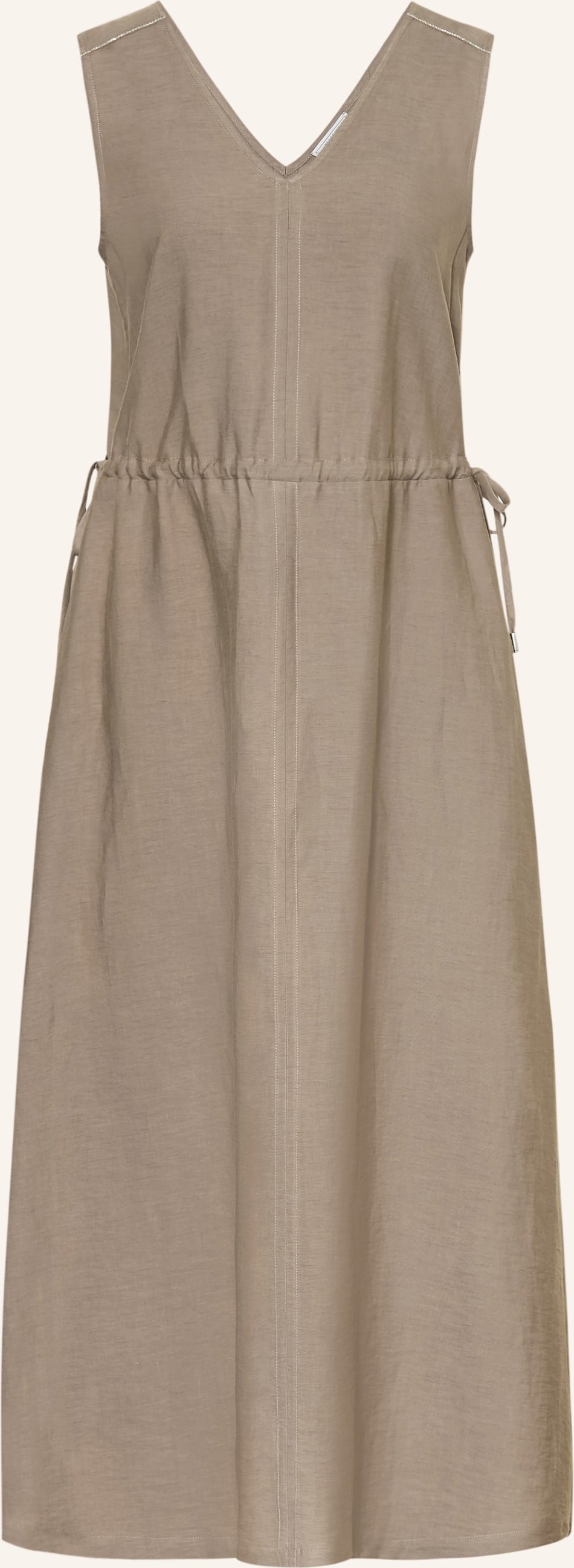 Peserico Kleid Mit Leinen beige
