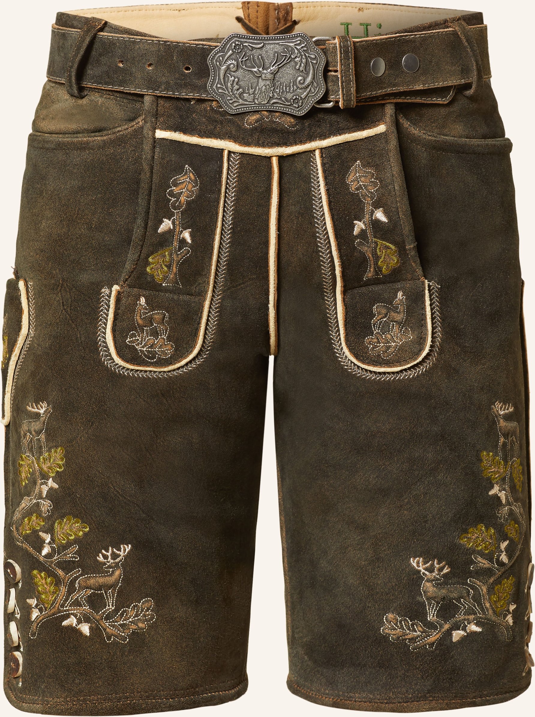 Hirscher Trachten-Lederhose Freising braun