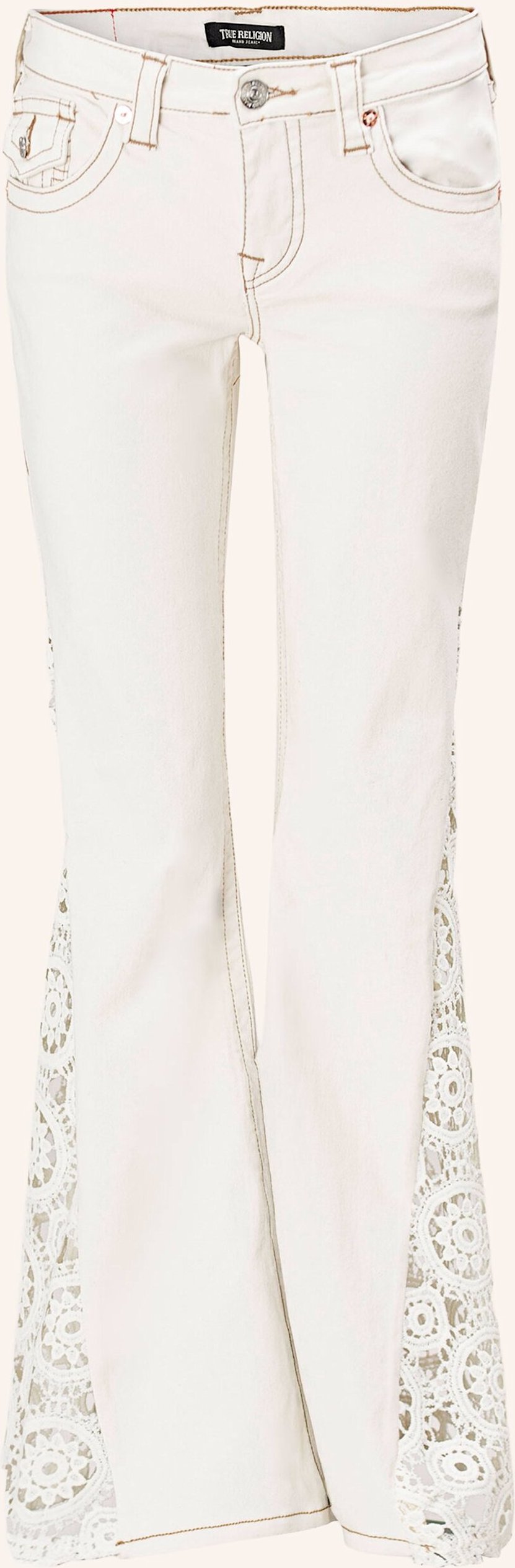 True Religion Jeans Crochet Flare weiss