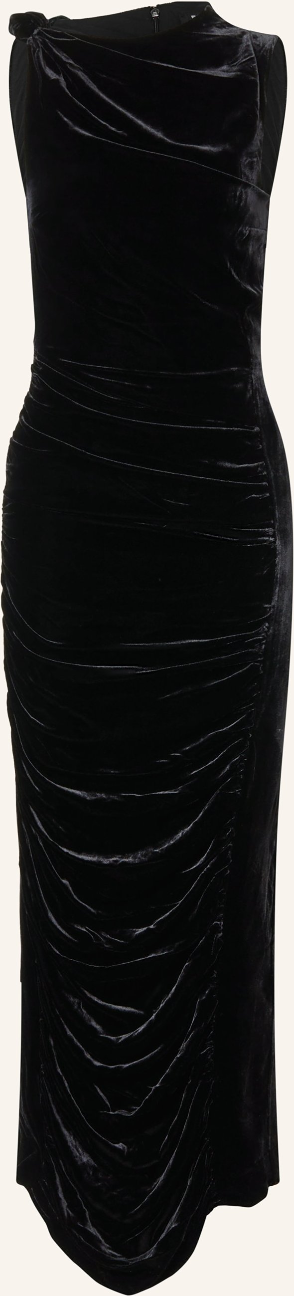 Rotate Samtkleid schwarz