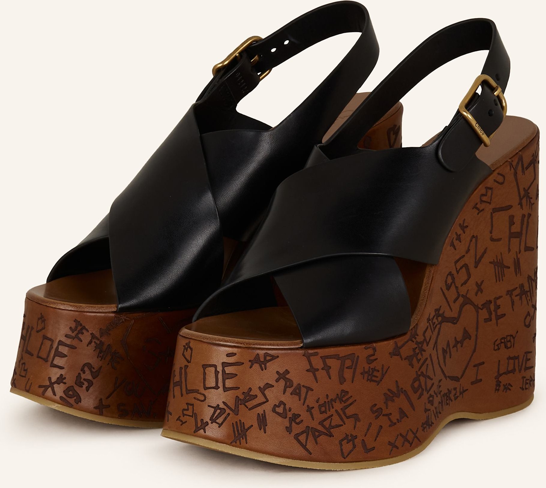 Chloé Wedges Maxime schwarz