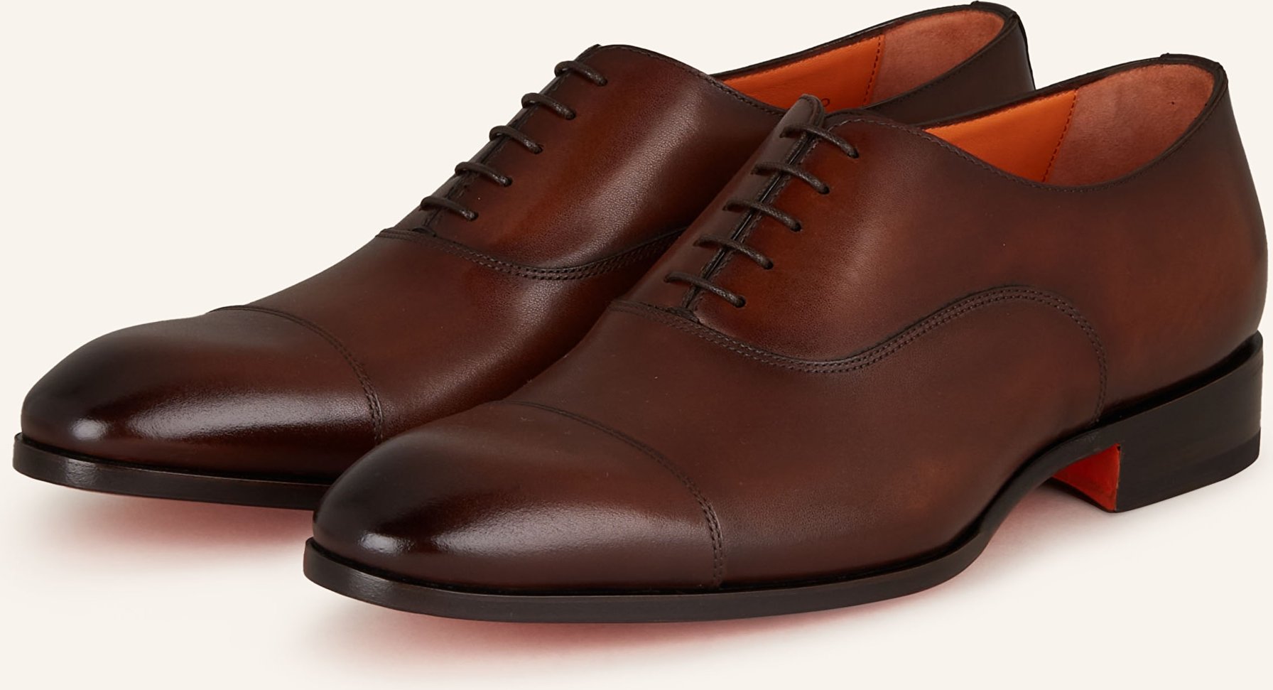 Santoni Schnürer Racer braun