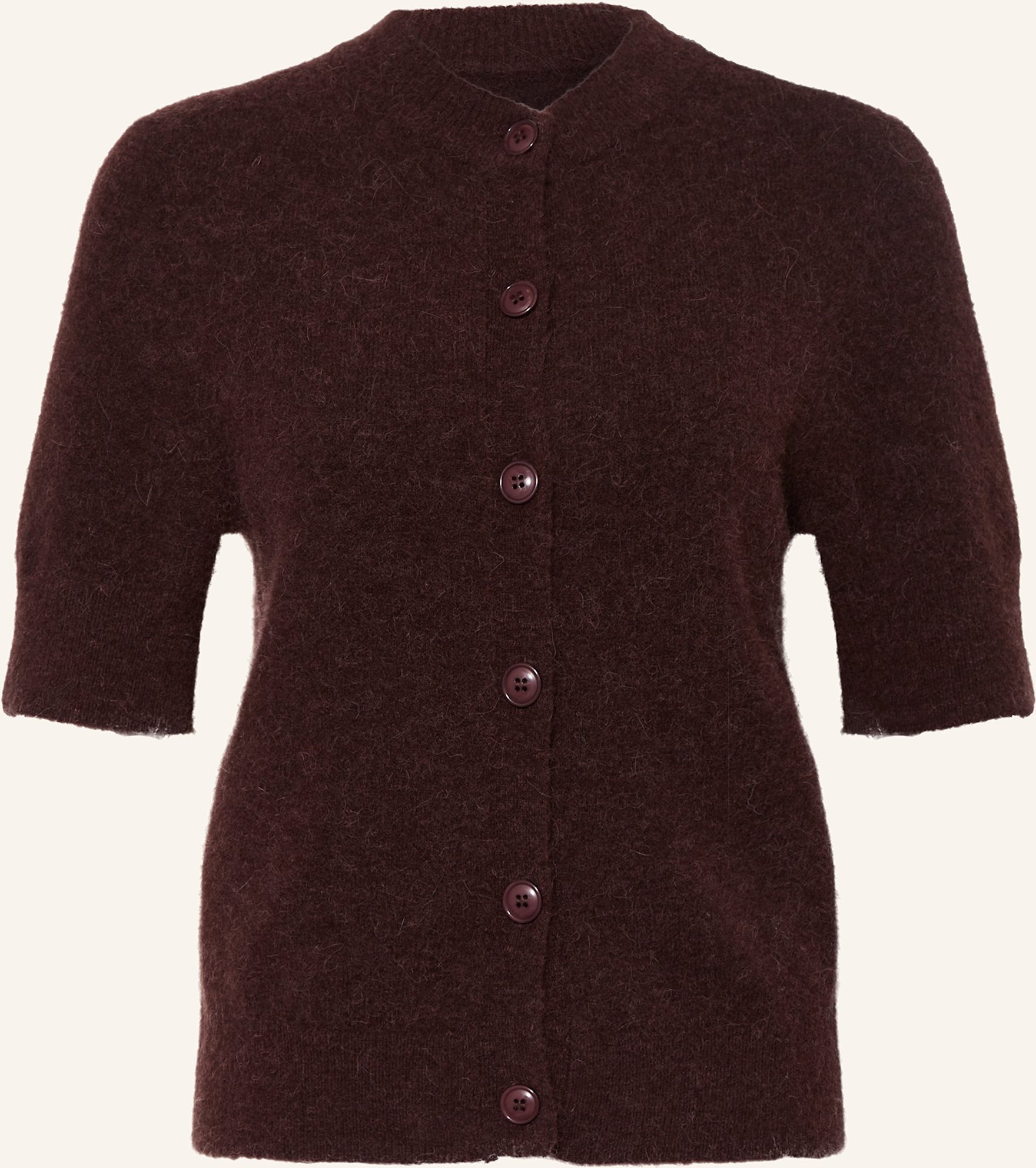 Samsøe Samsøe Strickjacke Sanoura Mit Merinowolle Und Alpaka rot