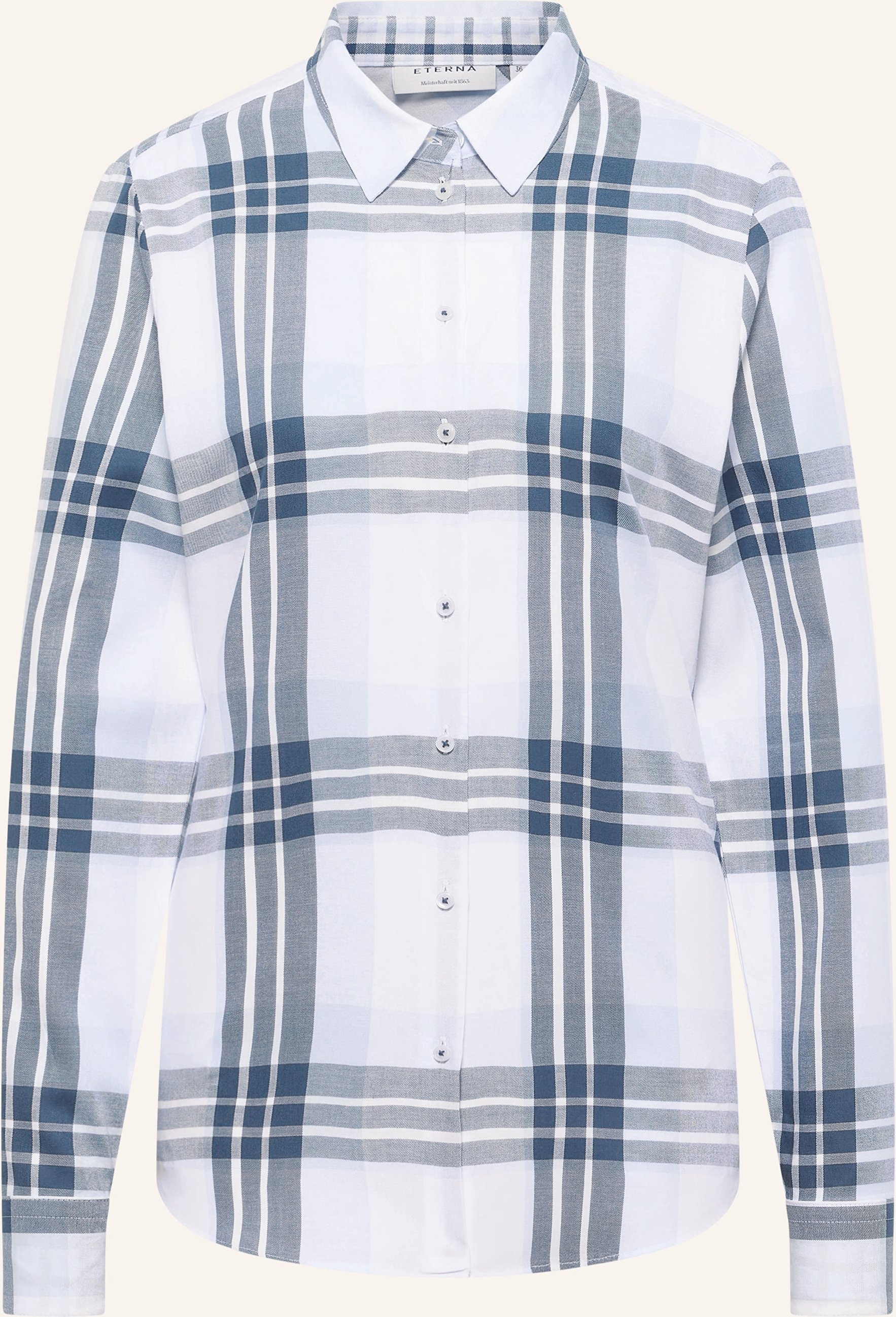 Eterna Hemdbluse blau