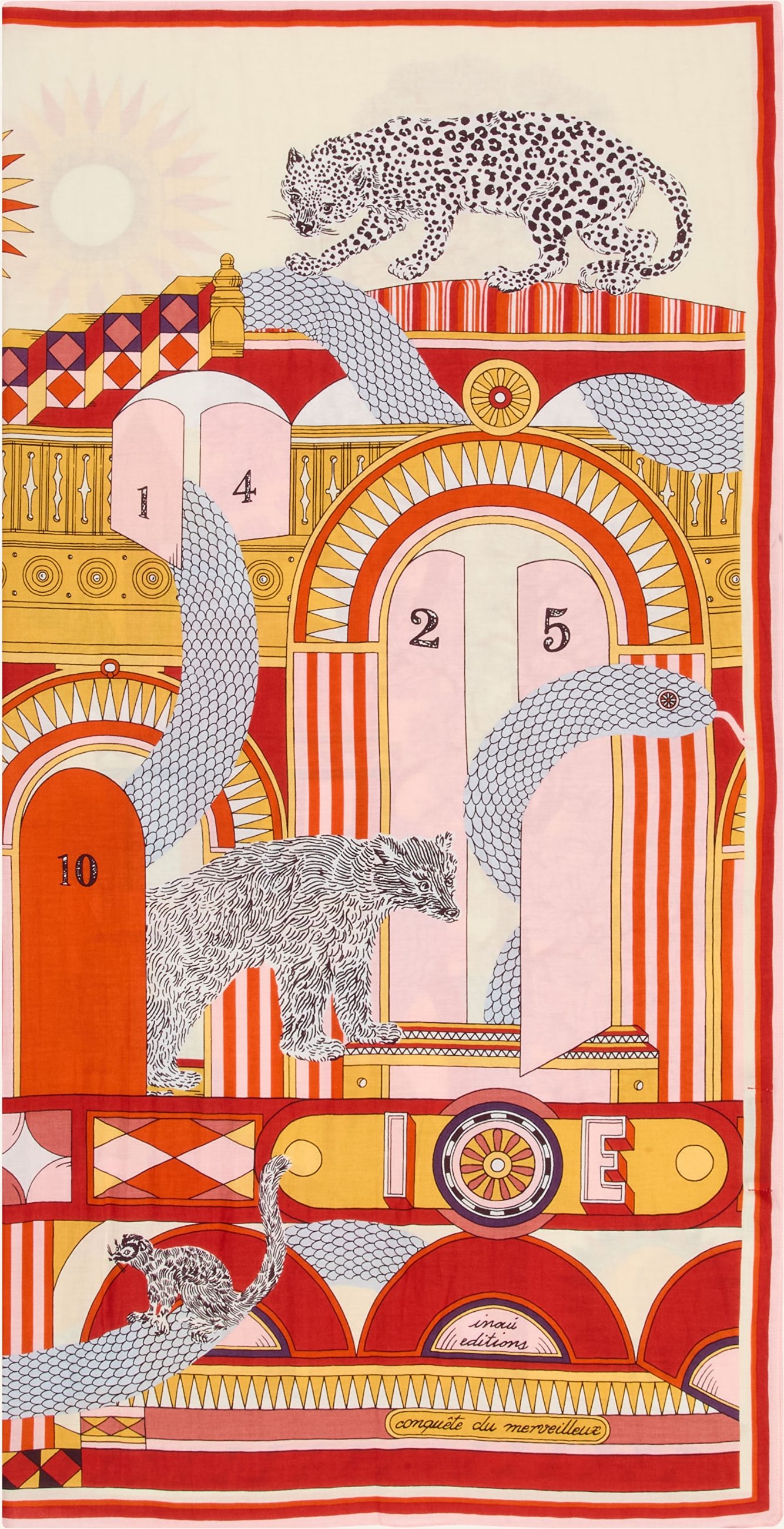 Inoui Editions Tuch Taj Mit Seide weiss