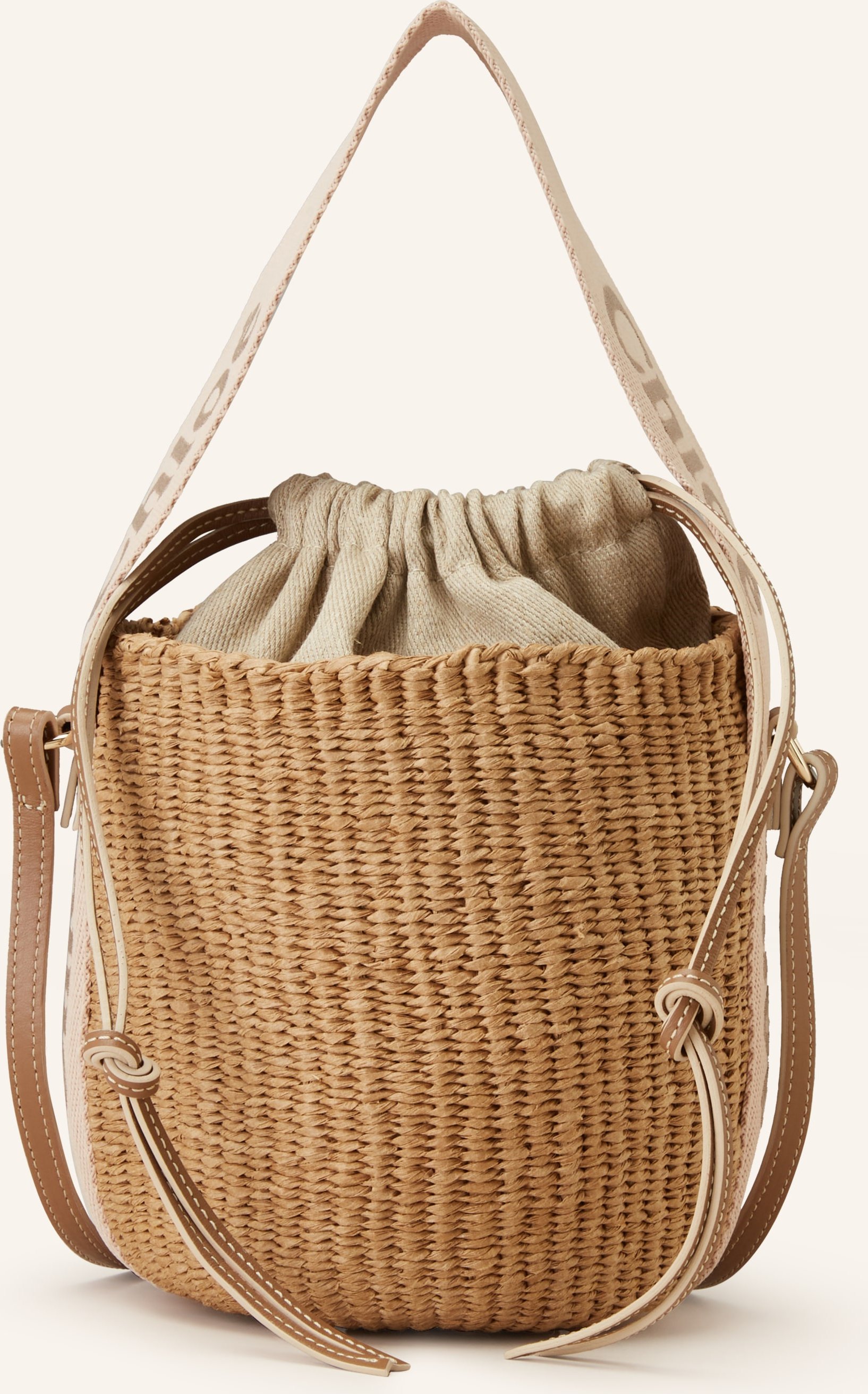 Chloé Beuteltasche Woody beige
