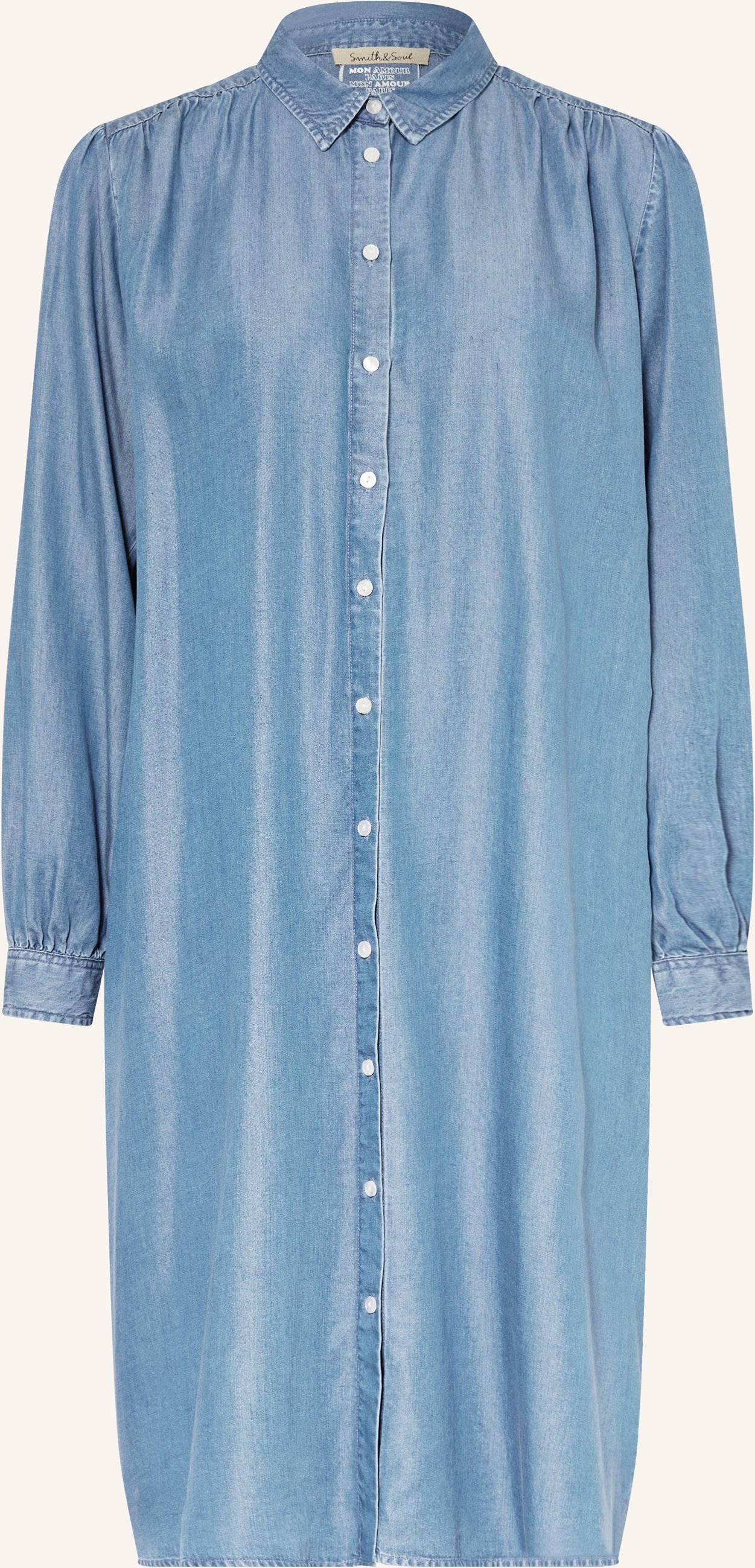 Smith & Soul Hemdblusenkleid In Jeansoptik blau