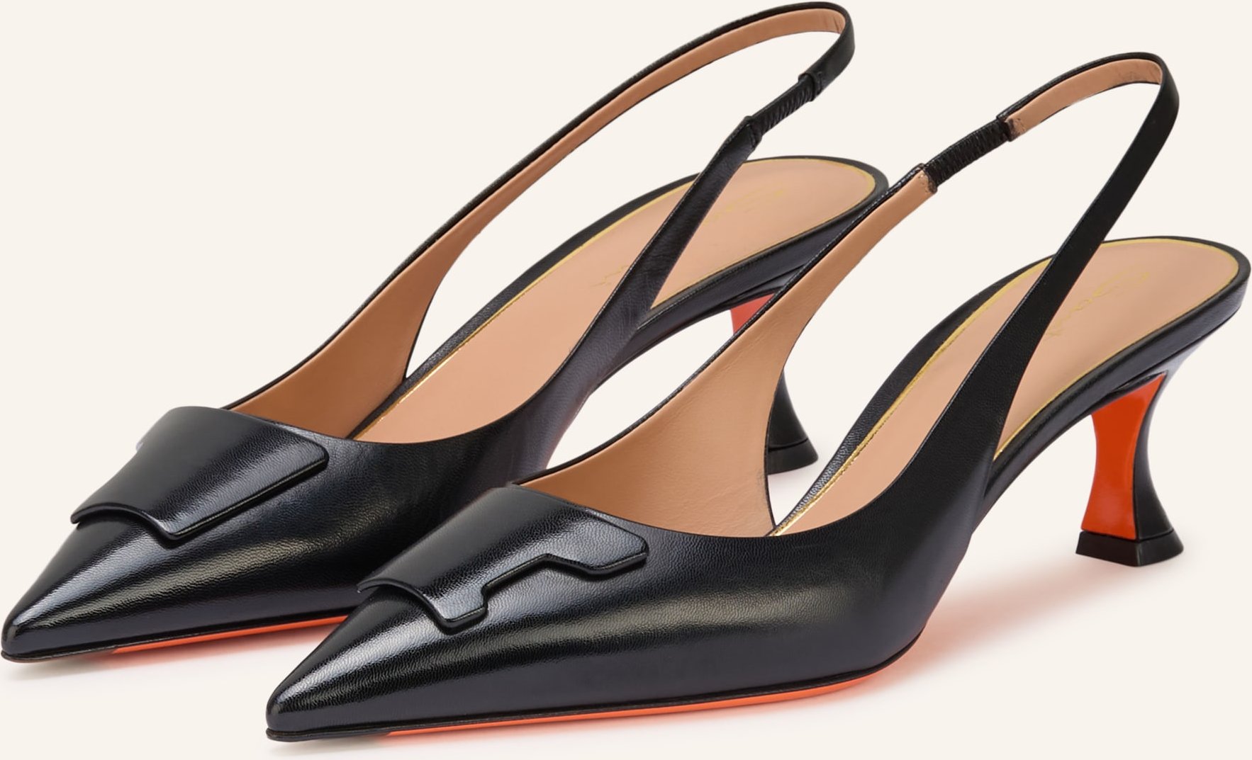 Santoni Slingpumps Taylor schwarz