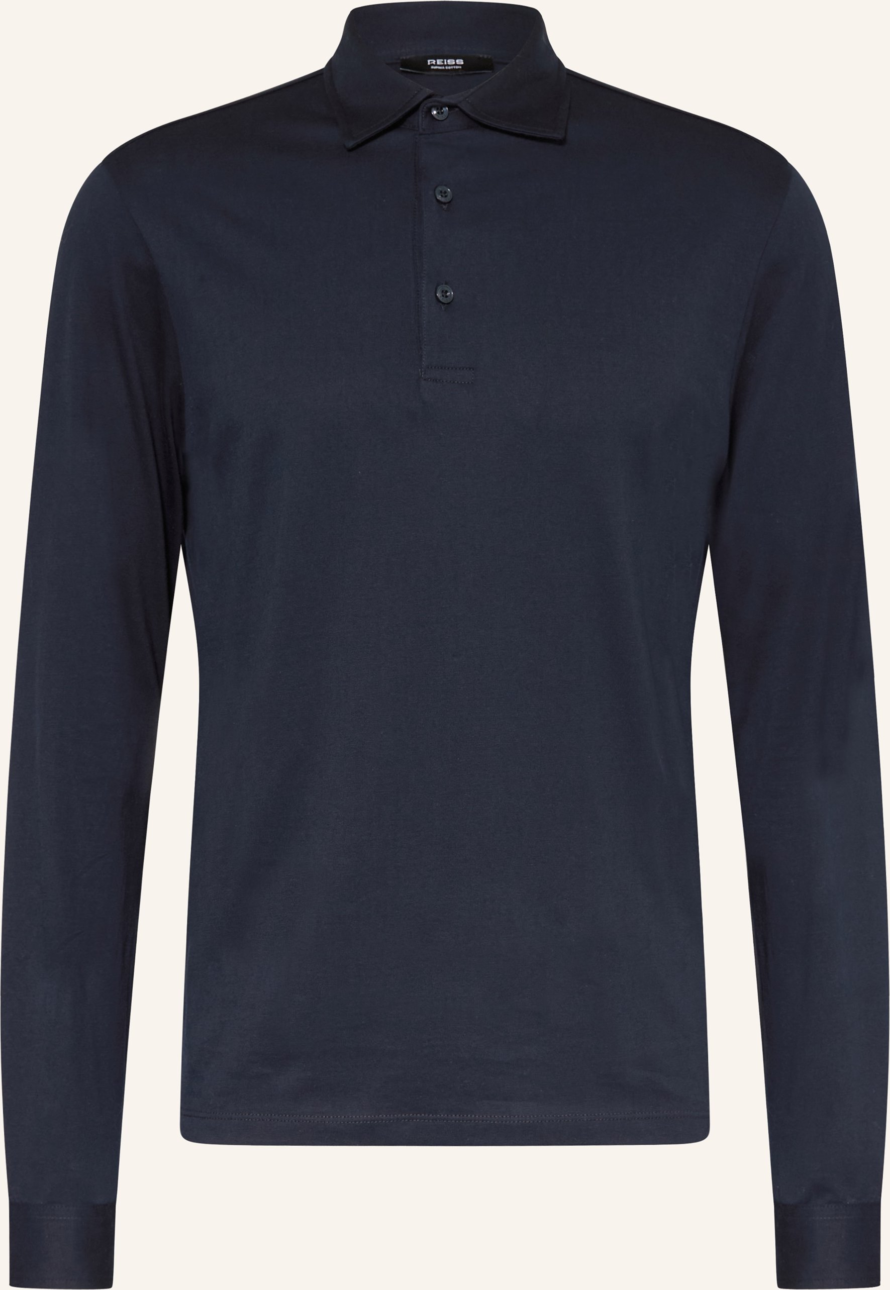 Reiss Jersey-Poloshirt Porofino blau