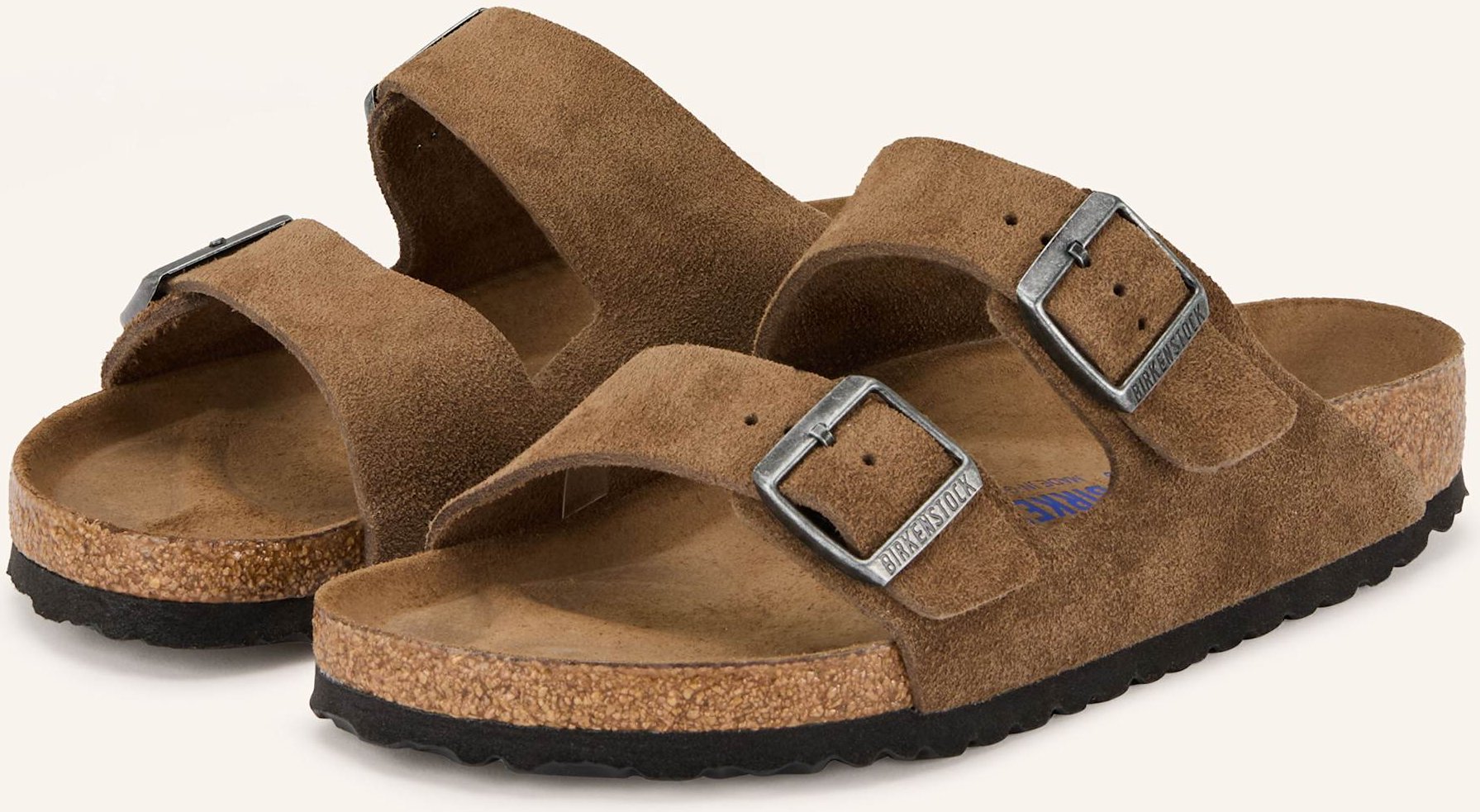 Thumbnail - Birkenstock Pantoletten Arizona Bs braun