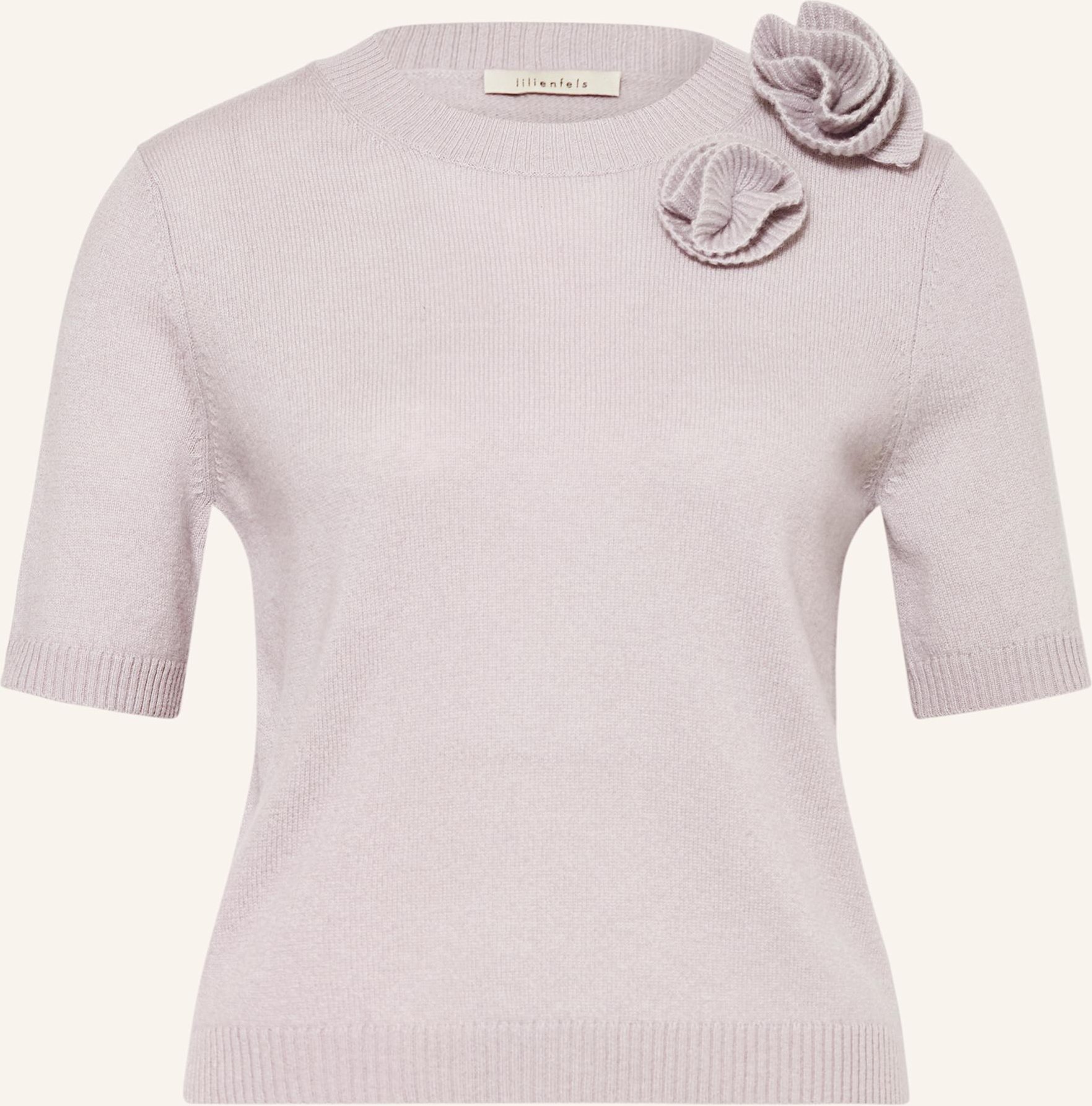 Lilienfels Strickshirt Mit Cashmere grau