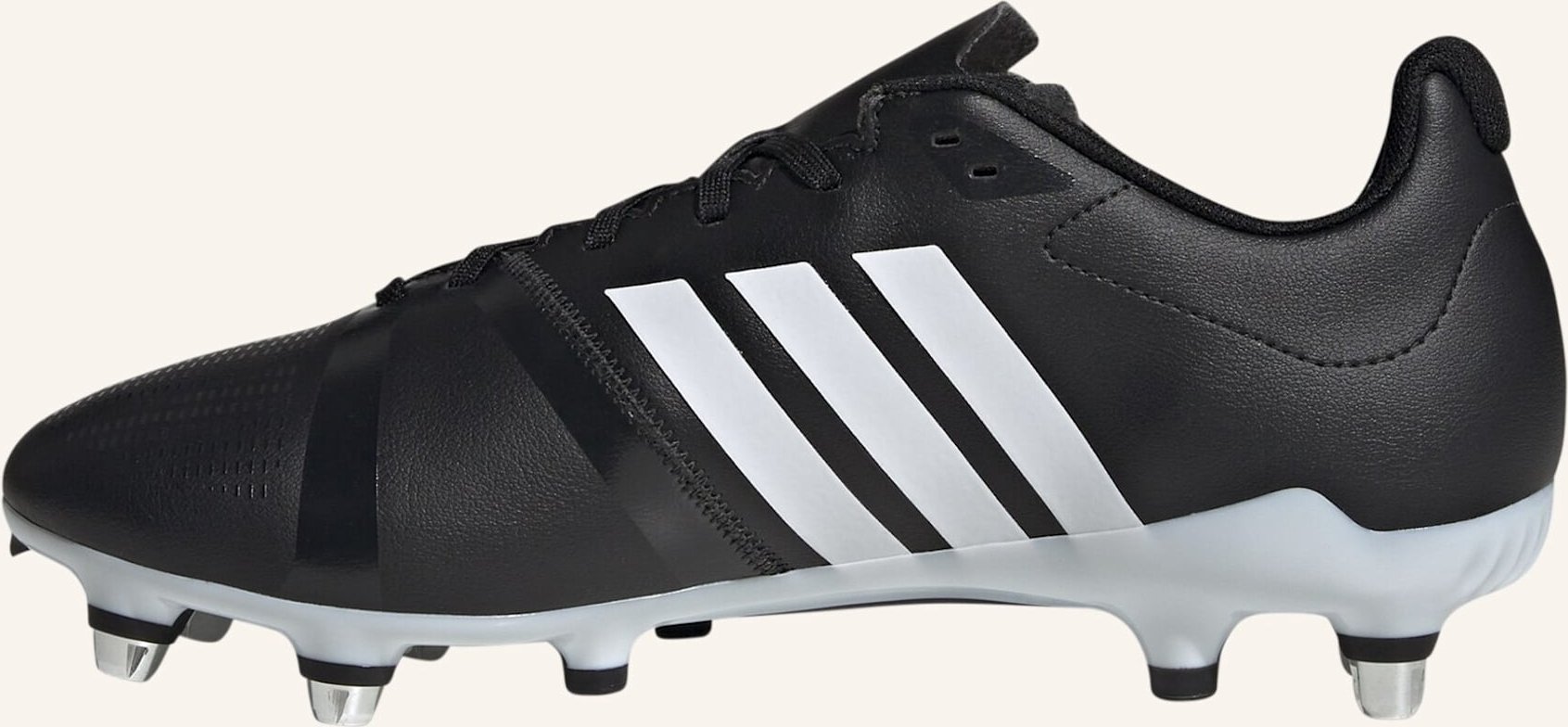 Adidas rs15 Avaglide, Weiche Böden, Rugbyschuh schwarz