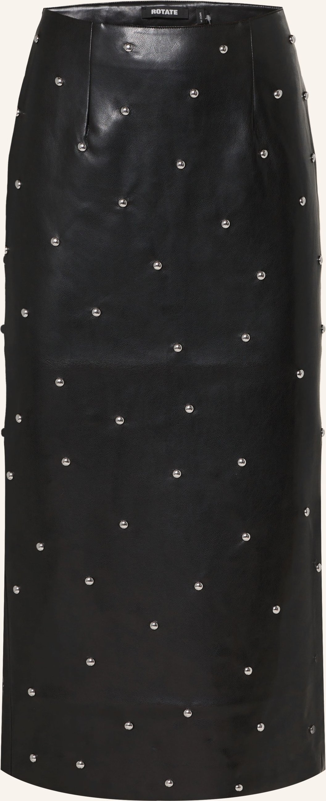 Rotate Rock In Lederoptik Mit Nieten schwarz