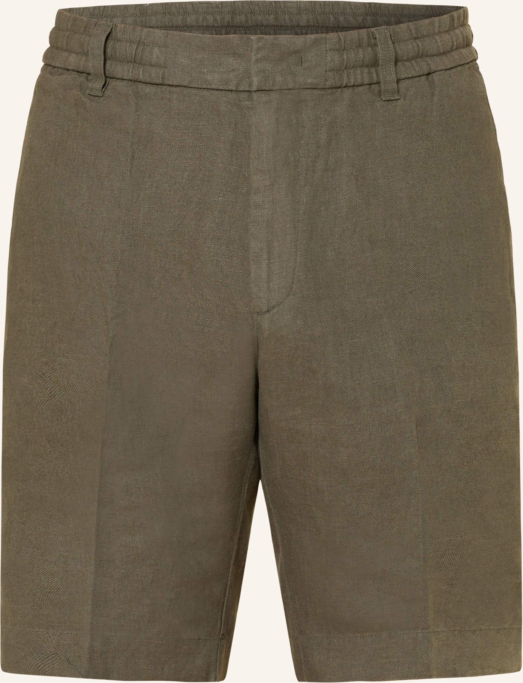 Thumbnail - Nn.07 Leinenshorts Billie Regular Fit gruen