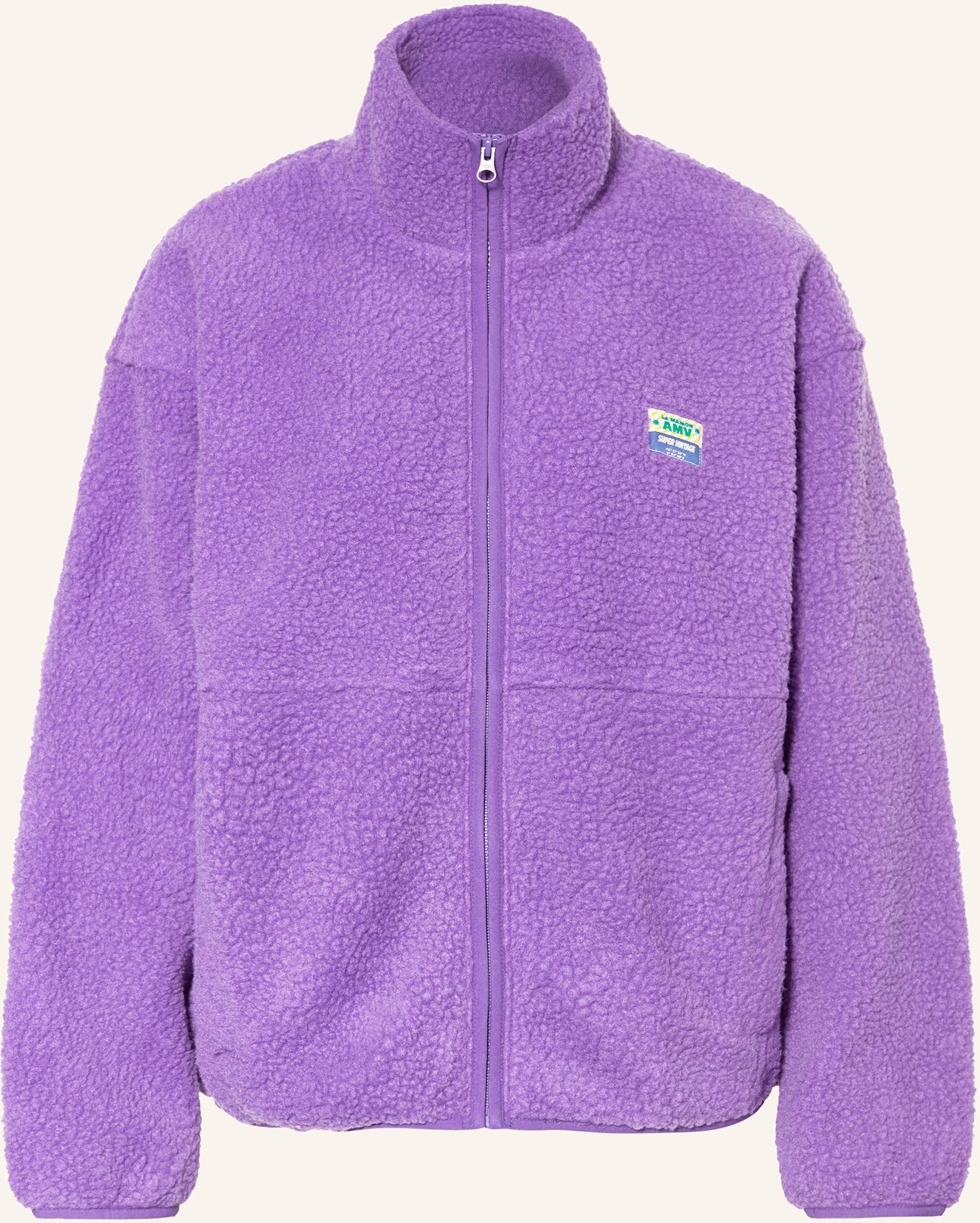 American Vintage Teddyfell-Jacke Hoktown lila