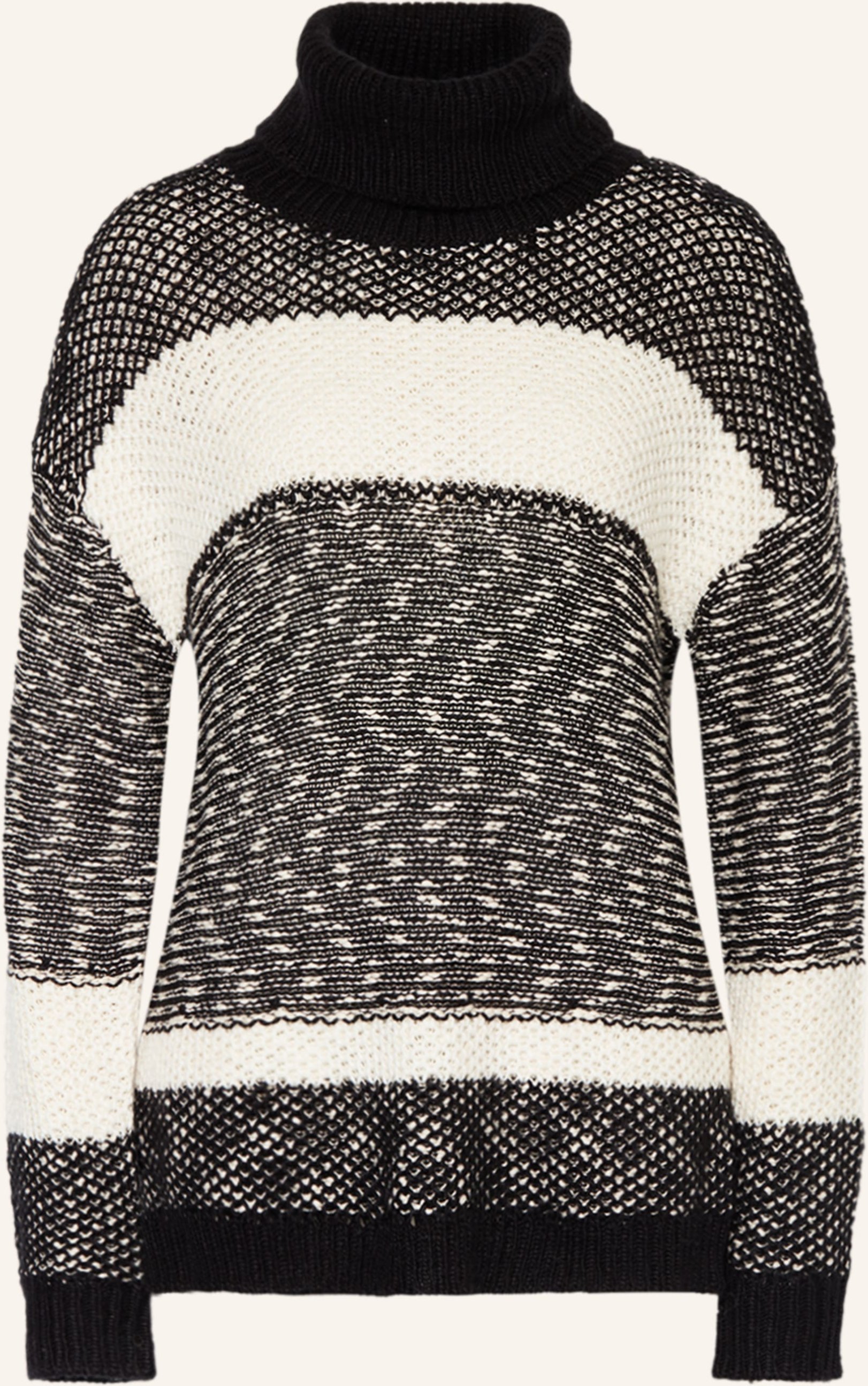 Darling Harbour Rollkragenpullover schwarz