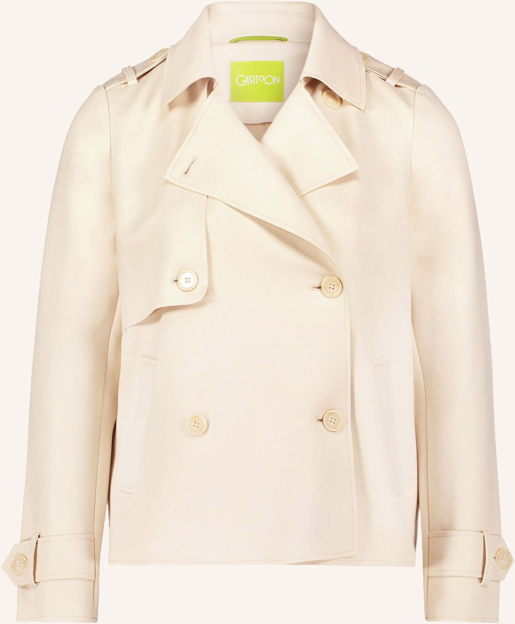 Cartoon Trench-Jacke beige