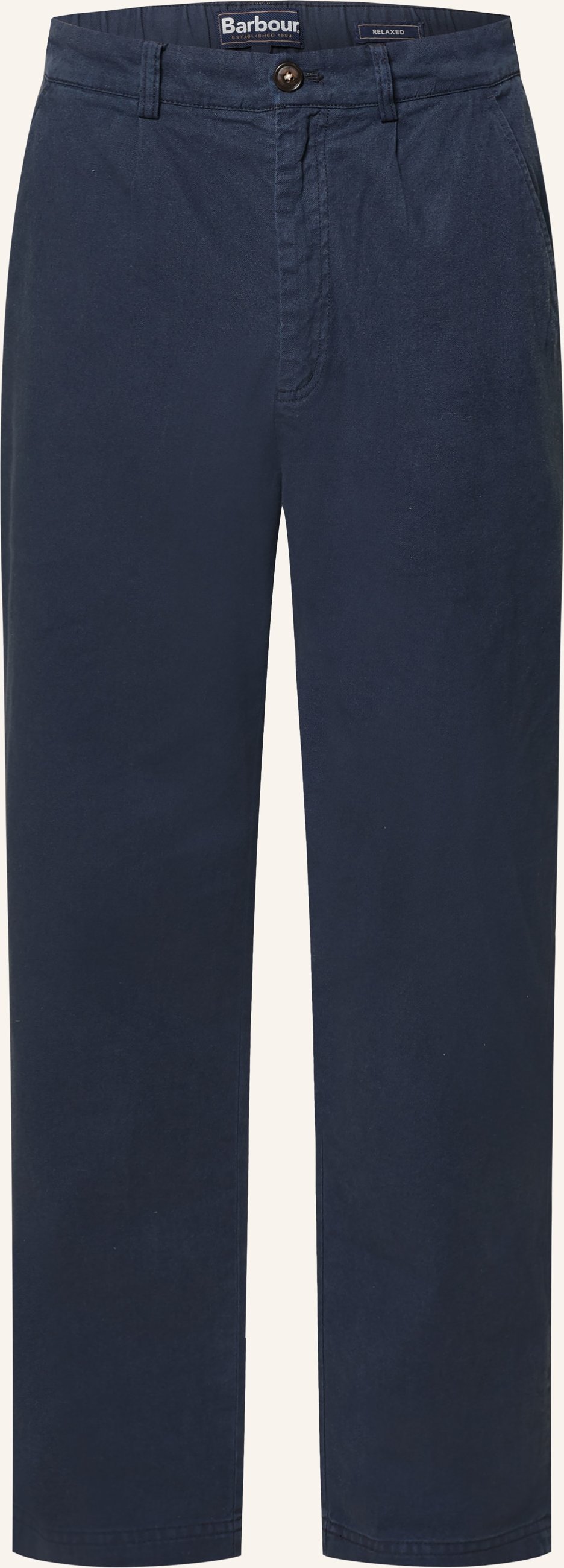 Barbour Hose Cotton Regular Fit blau