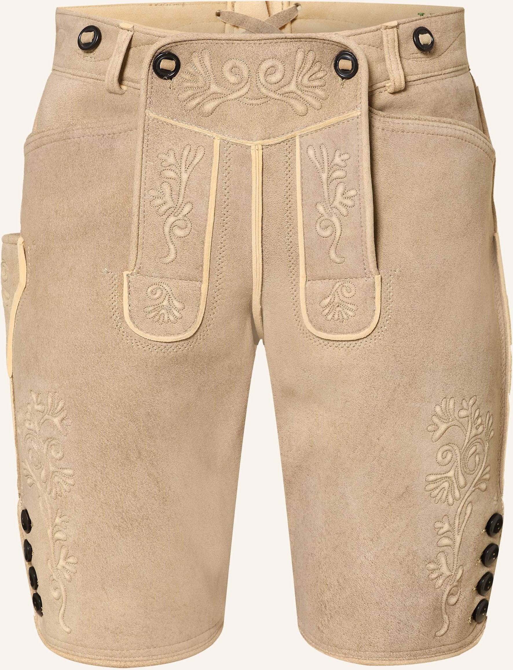 Hirscher Trachten-Lederhose Lusanne beige