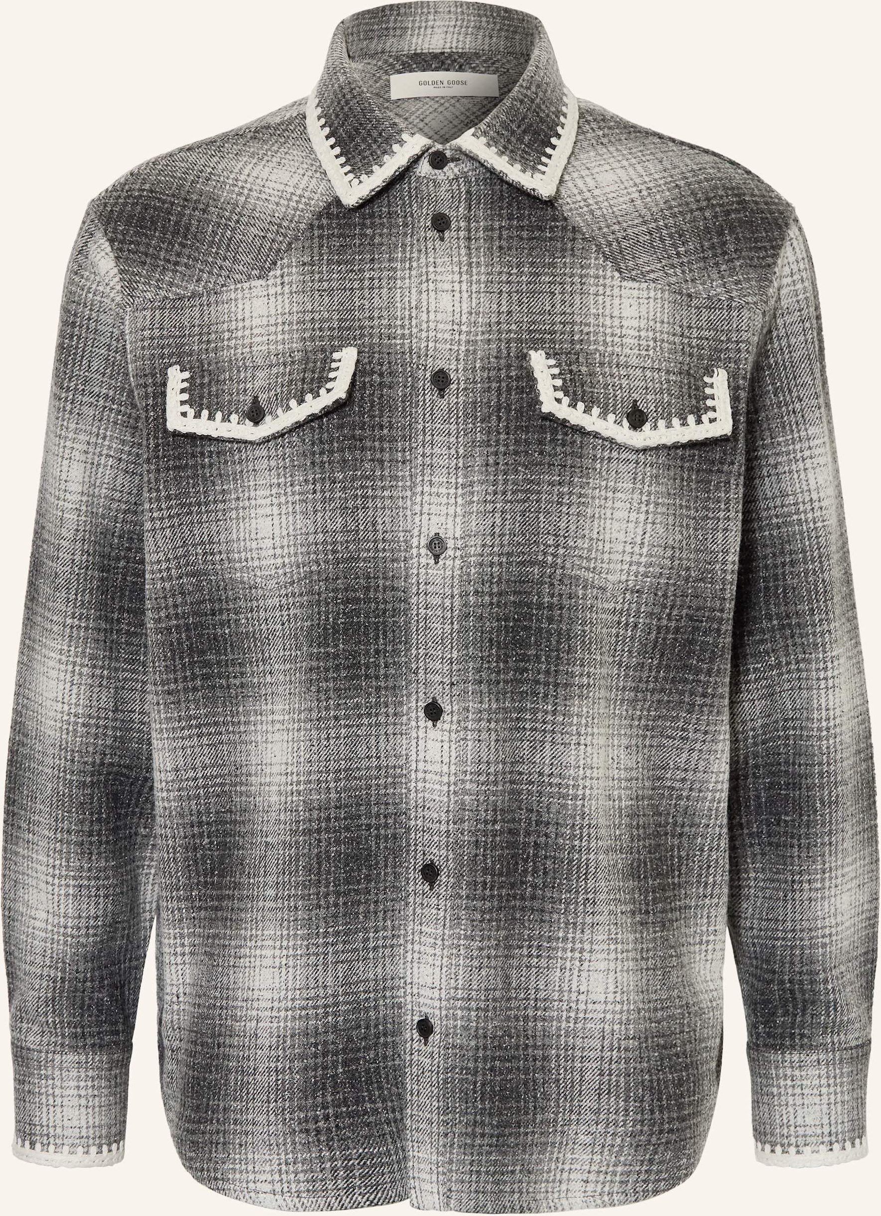 Thumbnail - Golden Goose Overjacket Journey grau