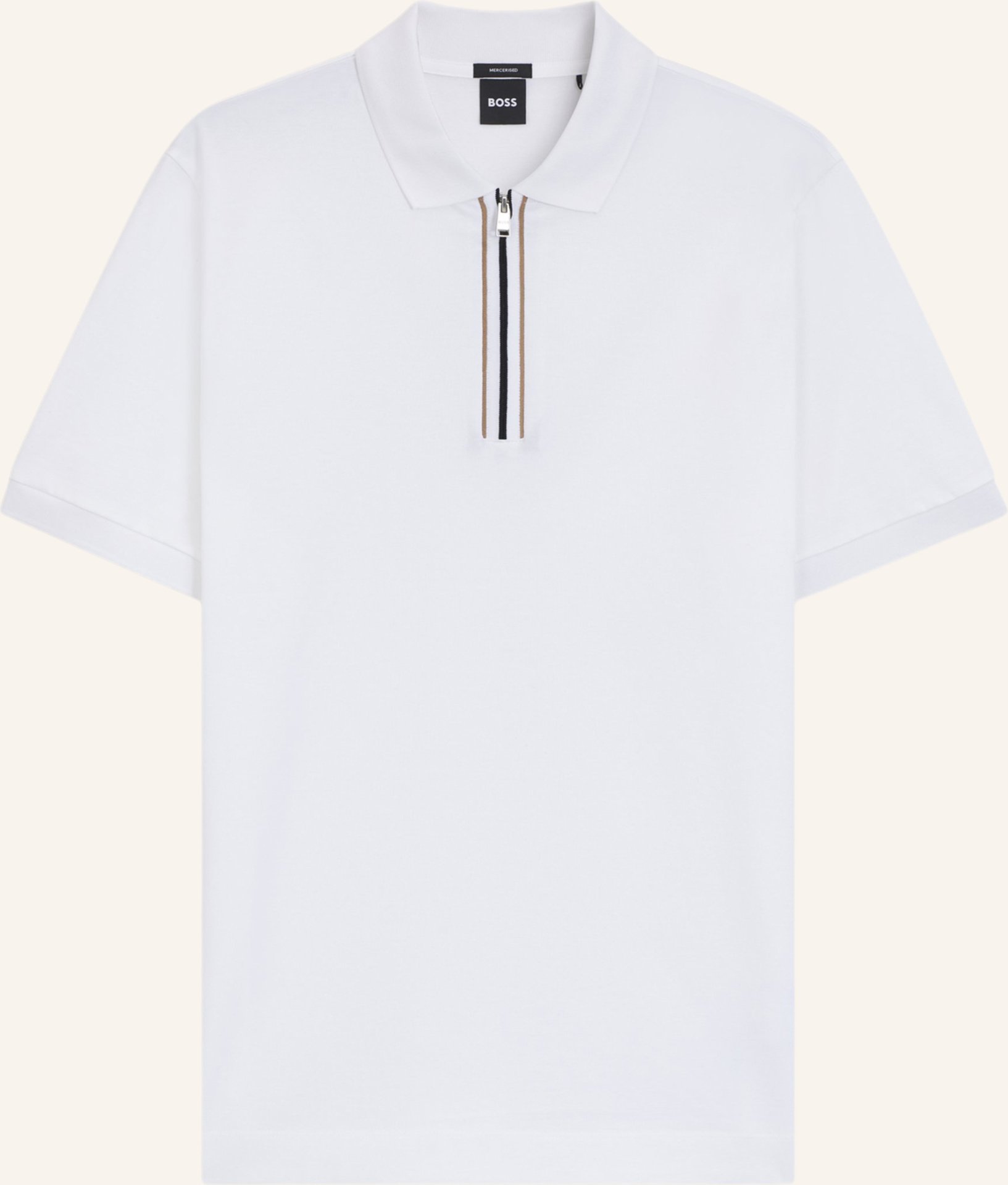 Boss Poloshirt H-Paras 65 Regular Fit weiss