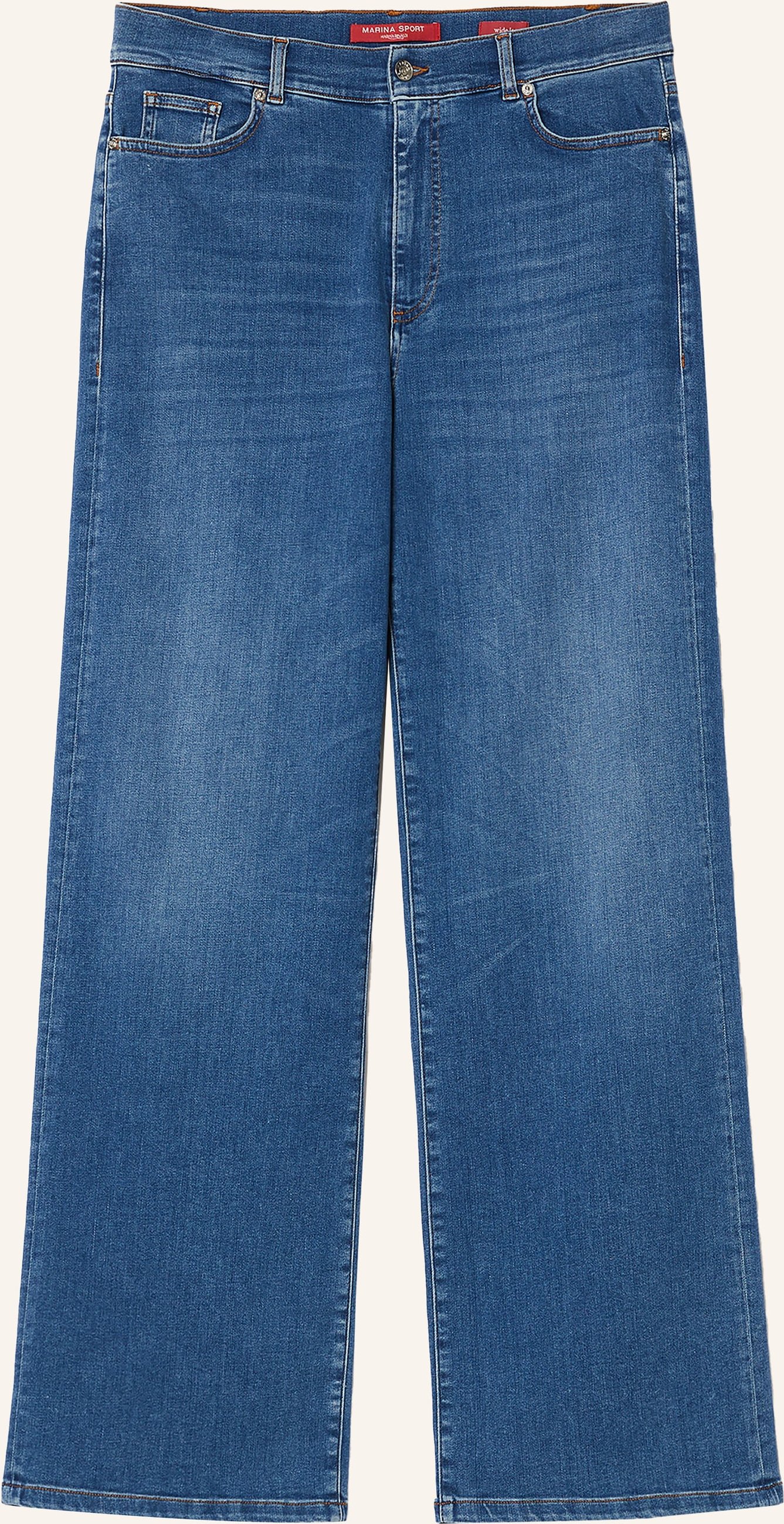 Marina Rinaldi Wide Leg Jeans Volante blau
