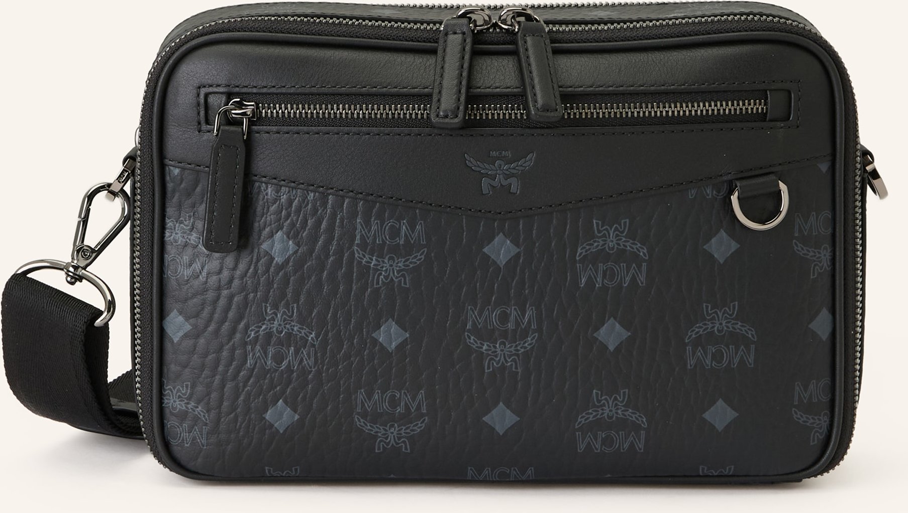 Mcm Umhängetasche Diamond Small schwarz