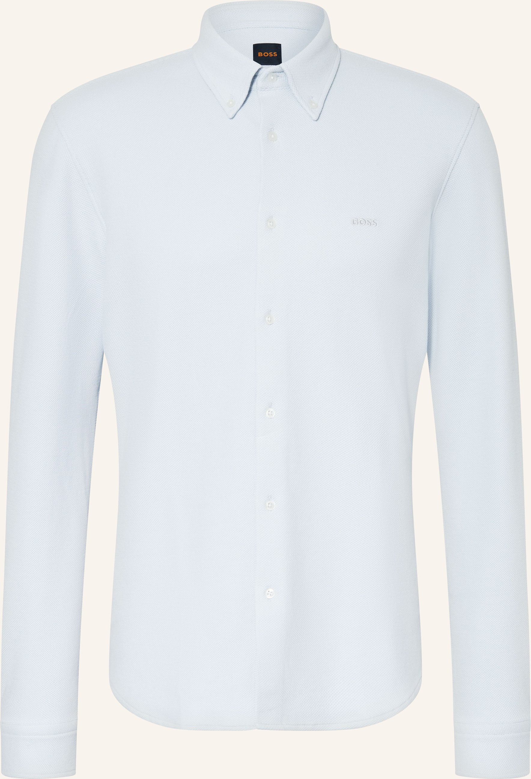 Boss Jerseyhemd Myjersey Slim Fit grau