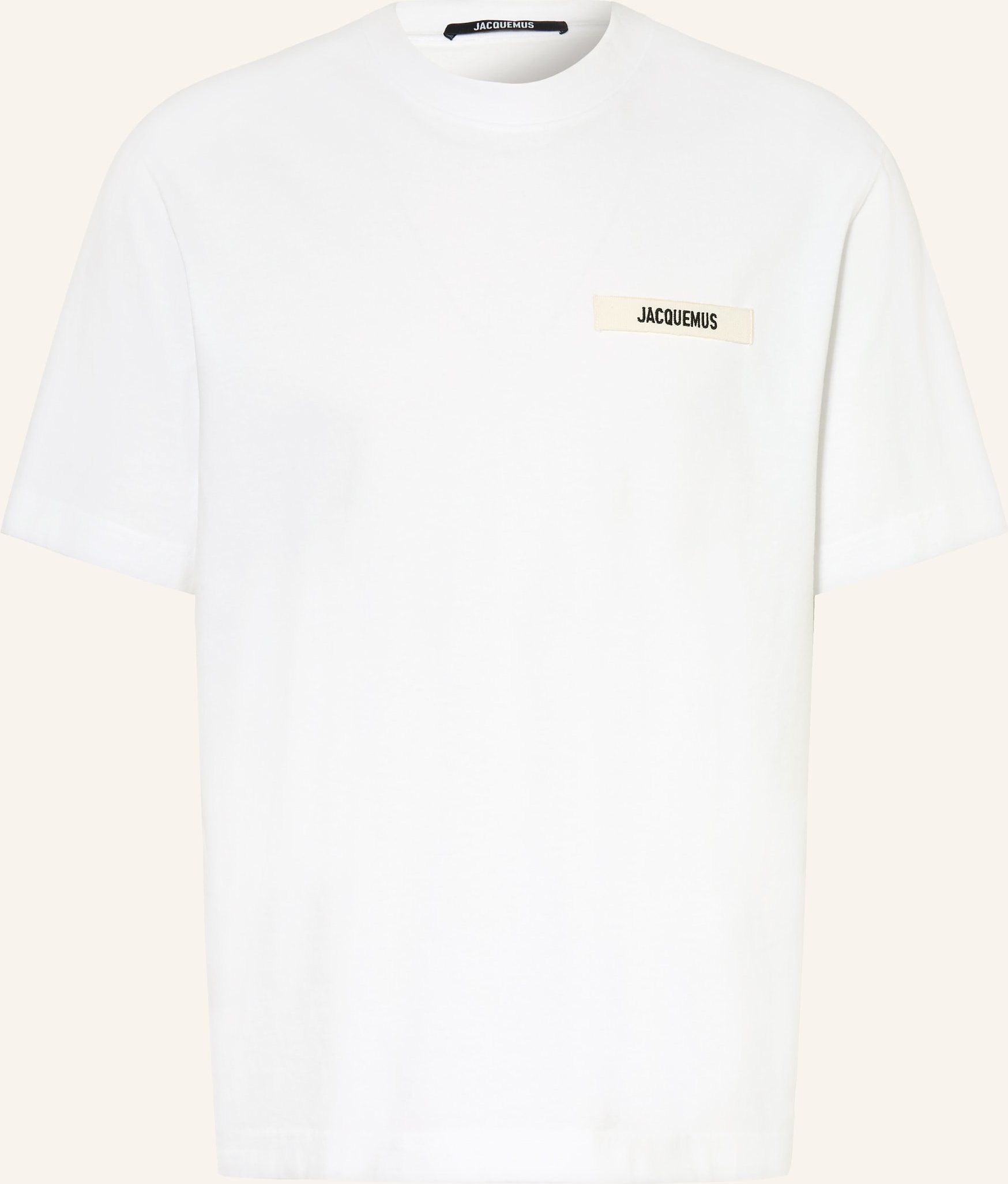Jacquemus T-Shirt Le Tshirt Gros Grain weiss