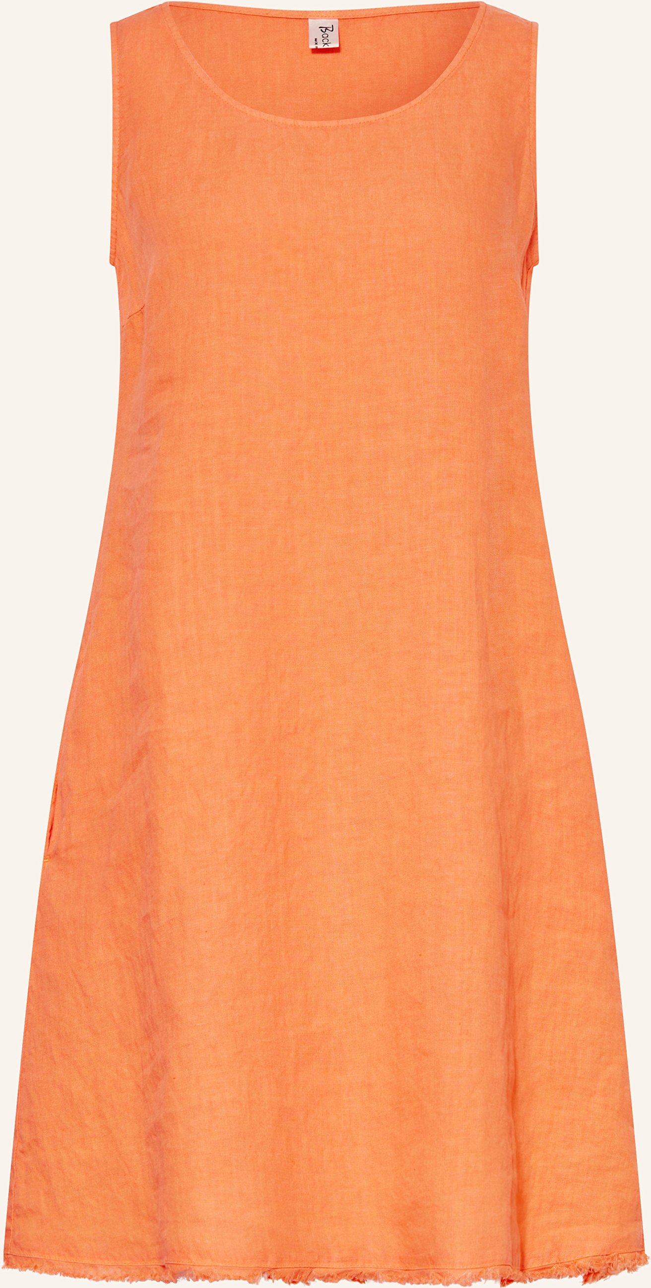 Backstage Leinenkleid orange