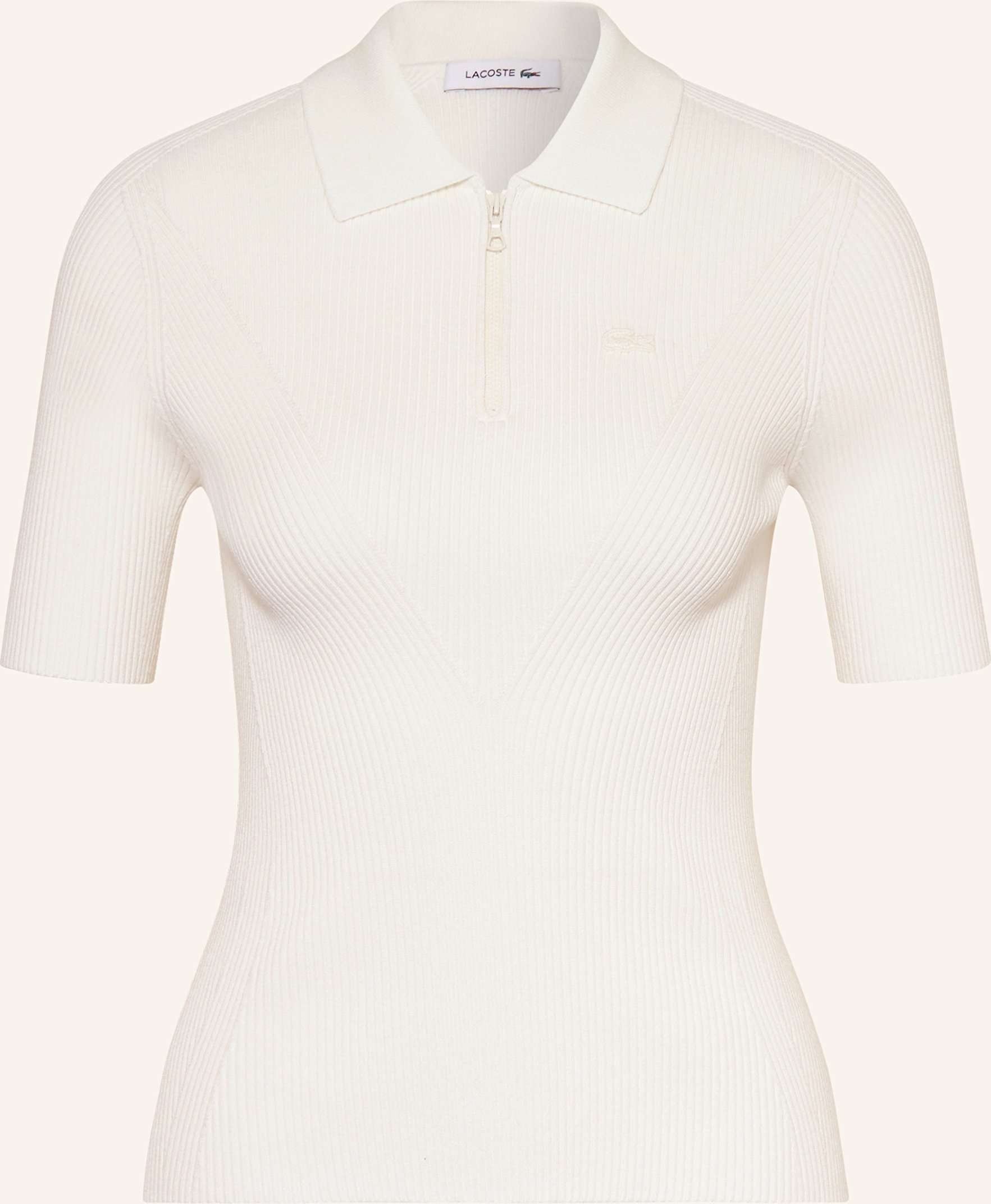 Thumbnail - Lacoste Strickshirt weiss