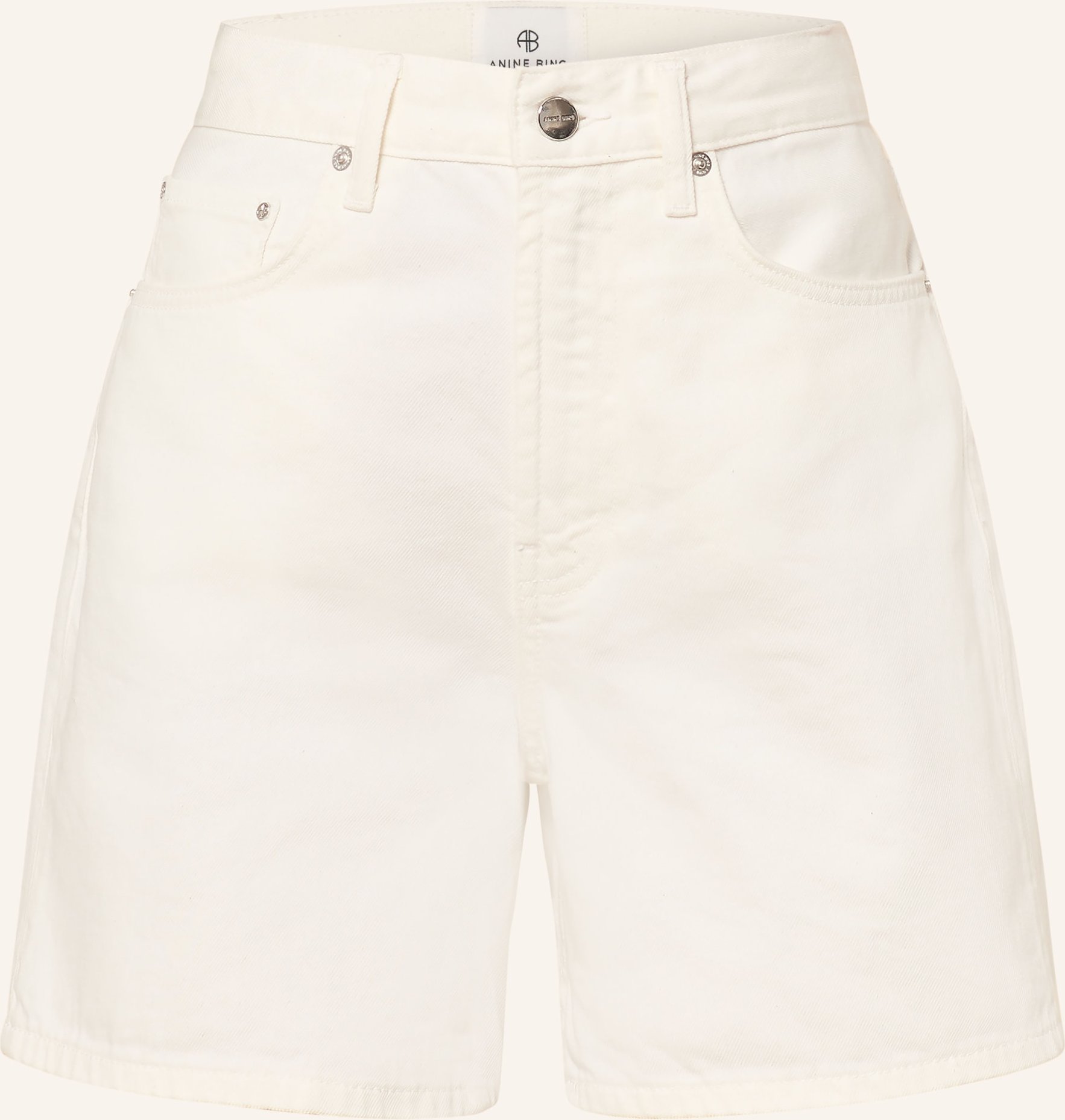 Anine Bing Jeansshort Kat weiss