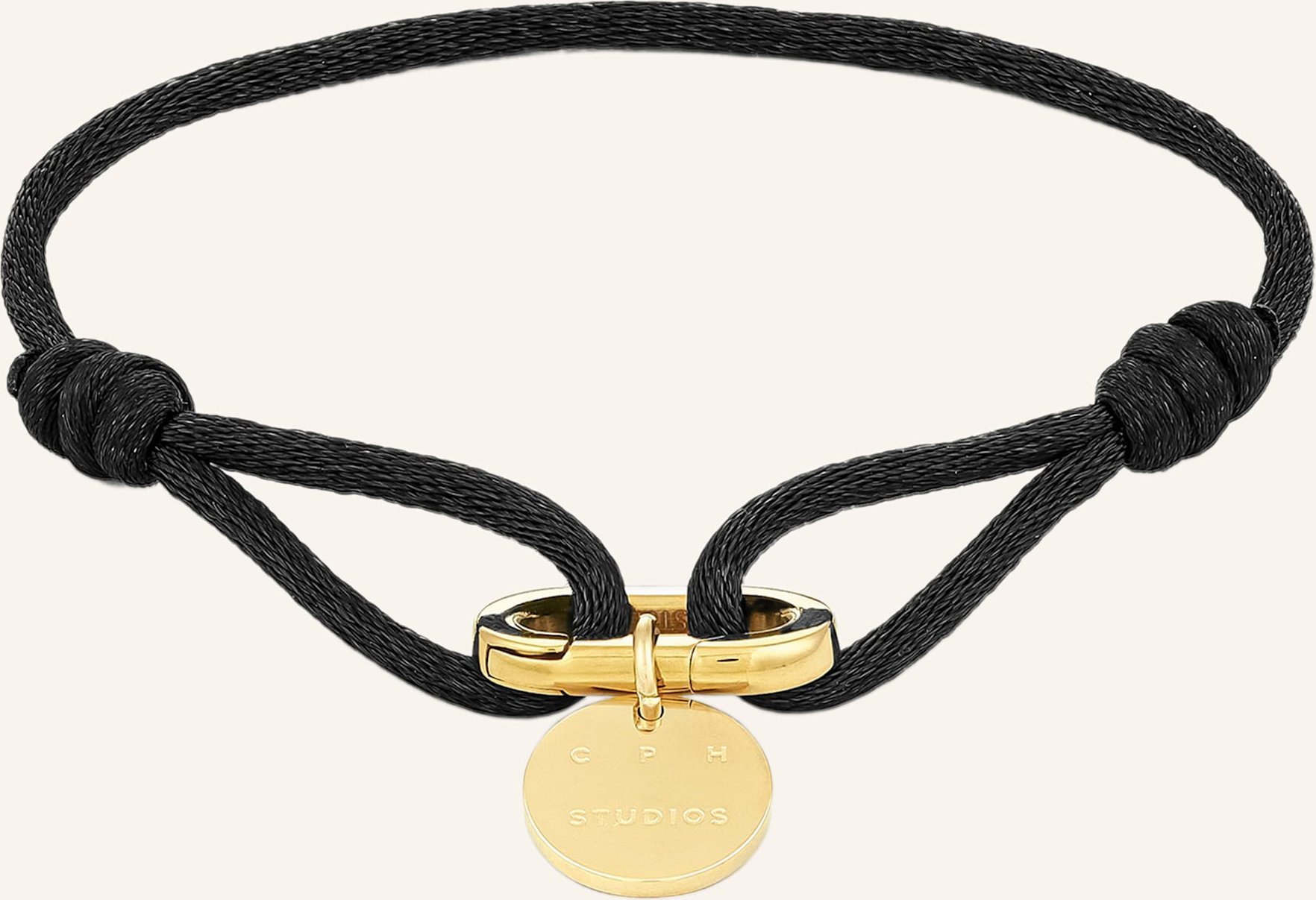 Copenhagen Studios Armband Aus Edelstahl schwarz