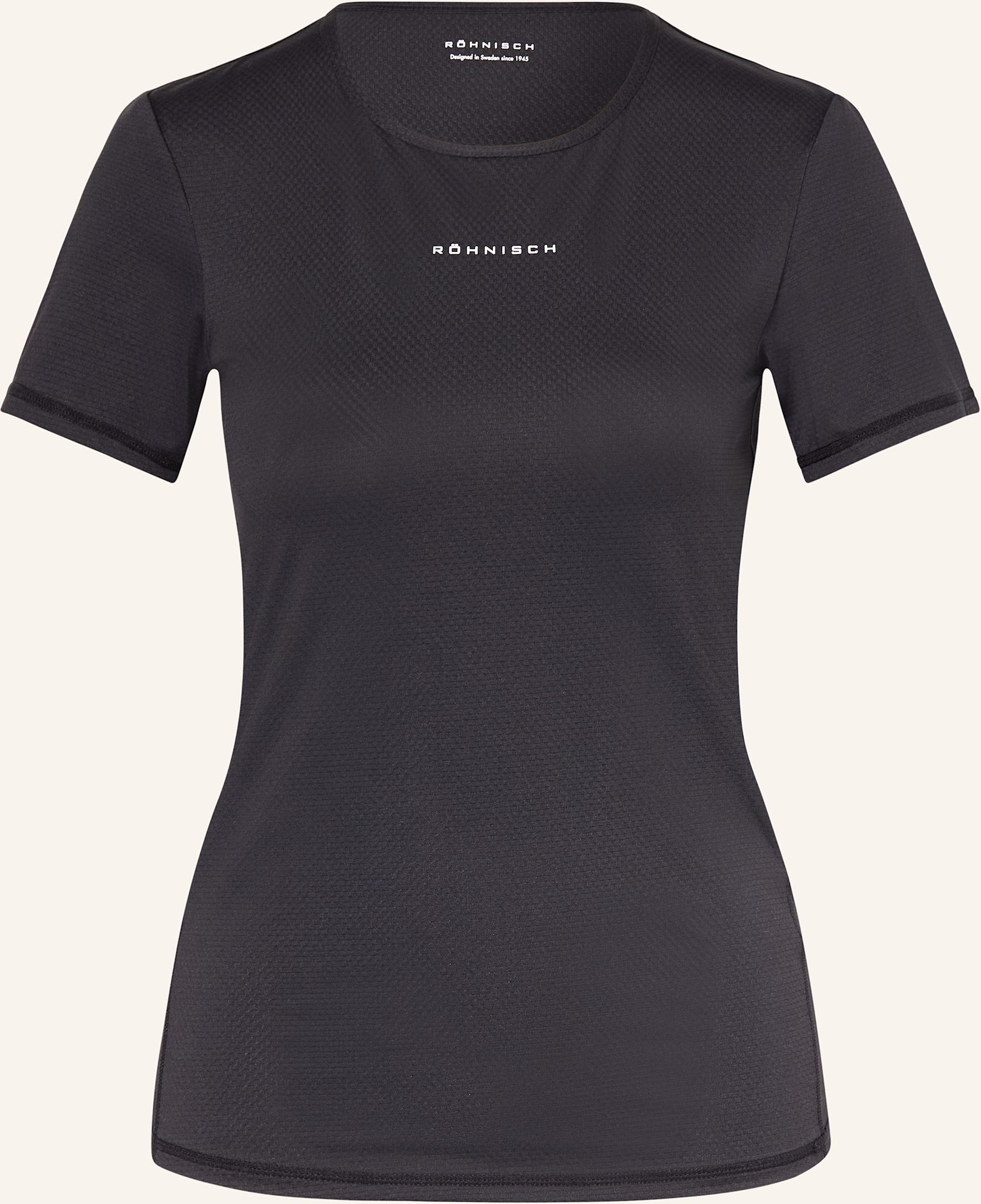 Röhnisch T-Shirt Jacquard Ss schwarz