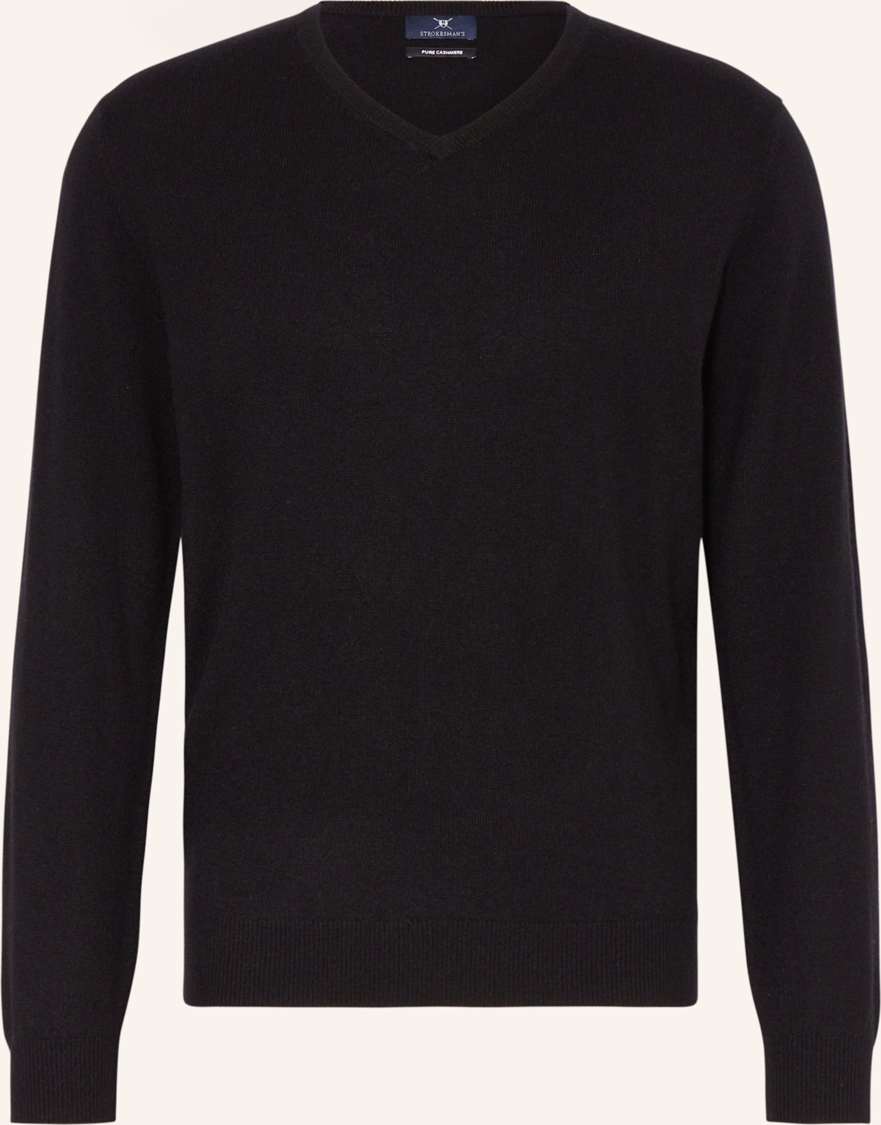 Strokesman's Cashmere-Pullover schwarz