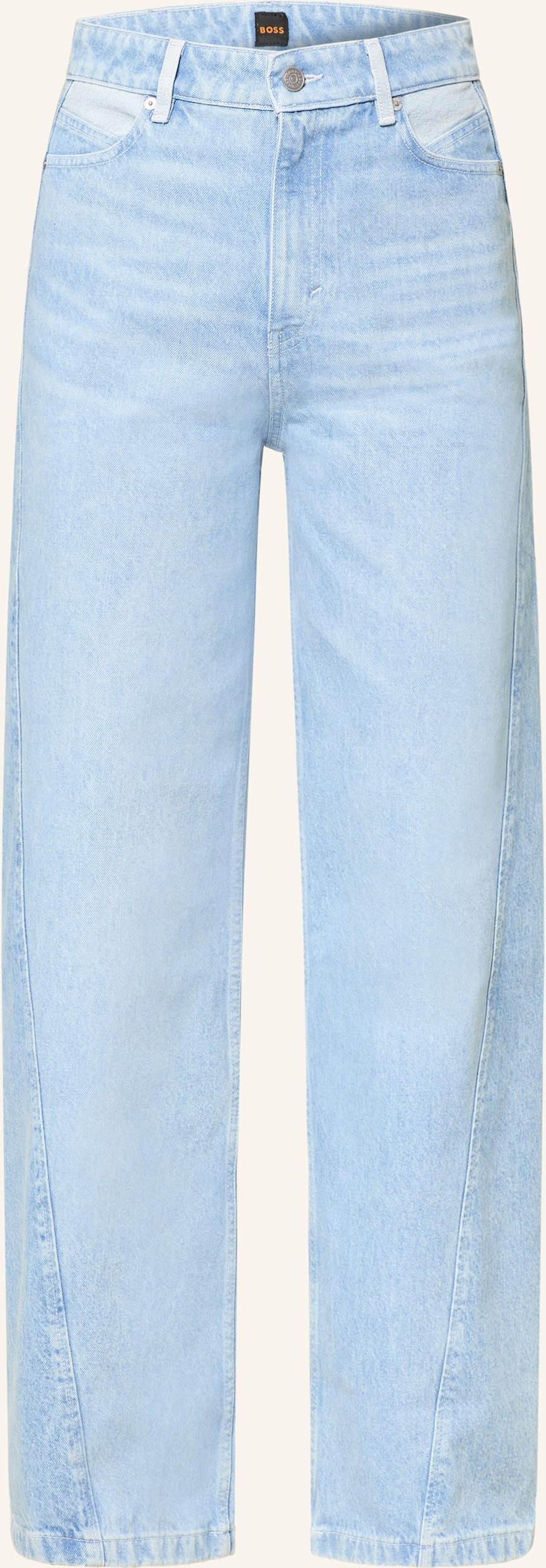 Boss Wide Leg Jeans Panel blau