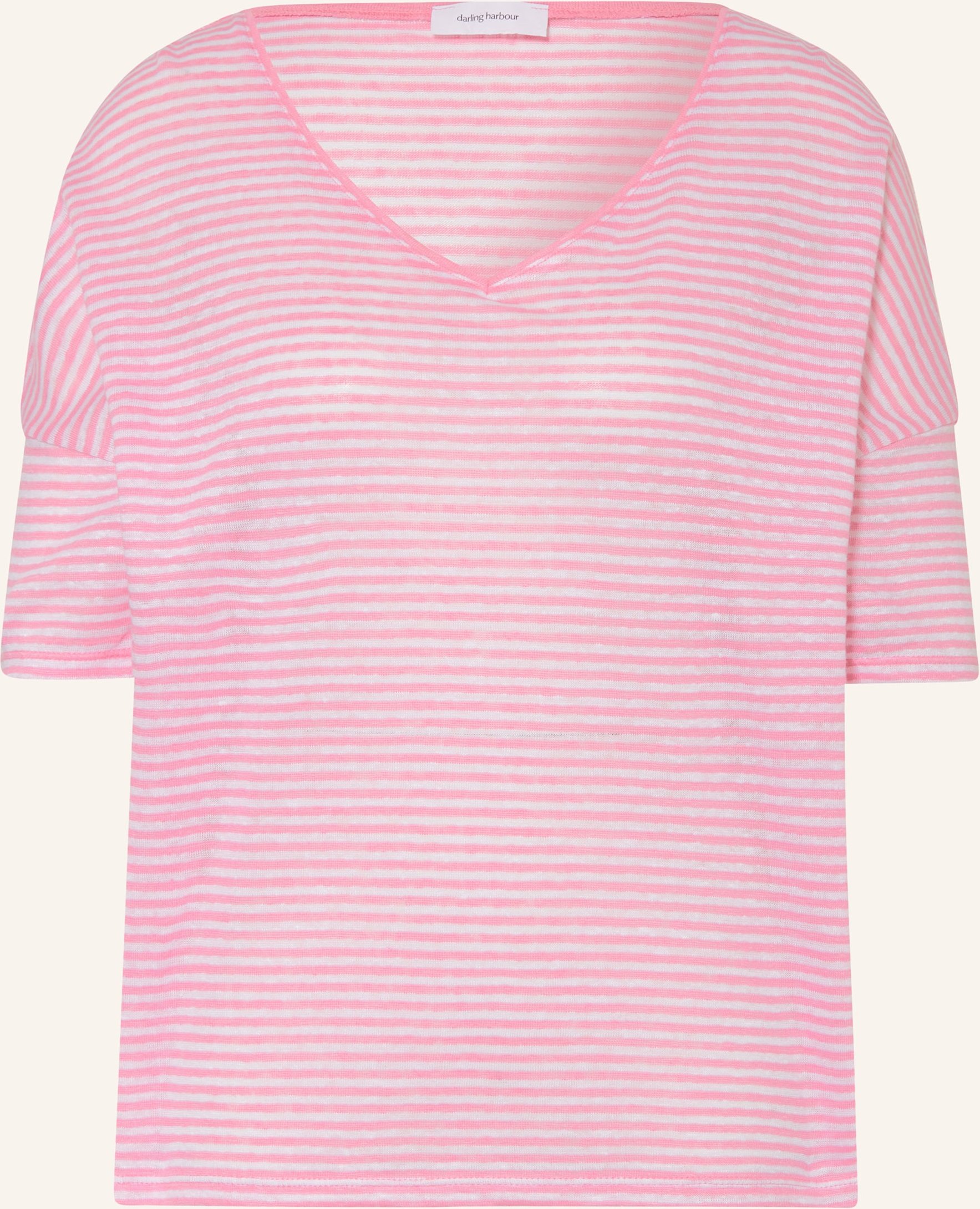 Darling Harbour T-Shirt Aus Leinen rosa