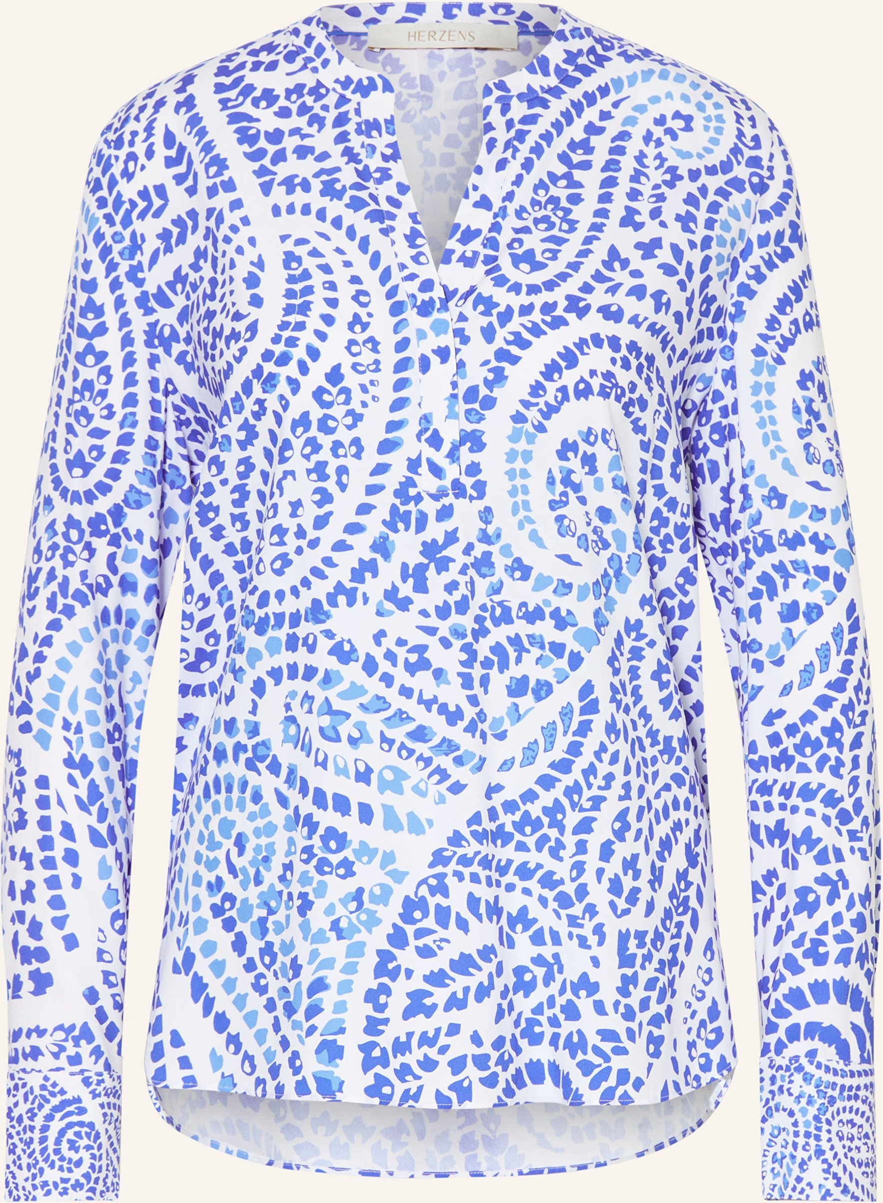 Herzens Blusenshirt blau
