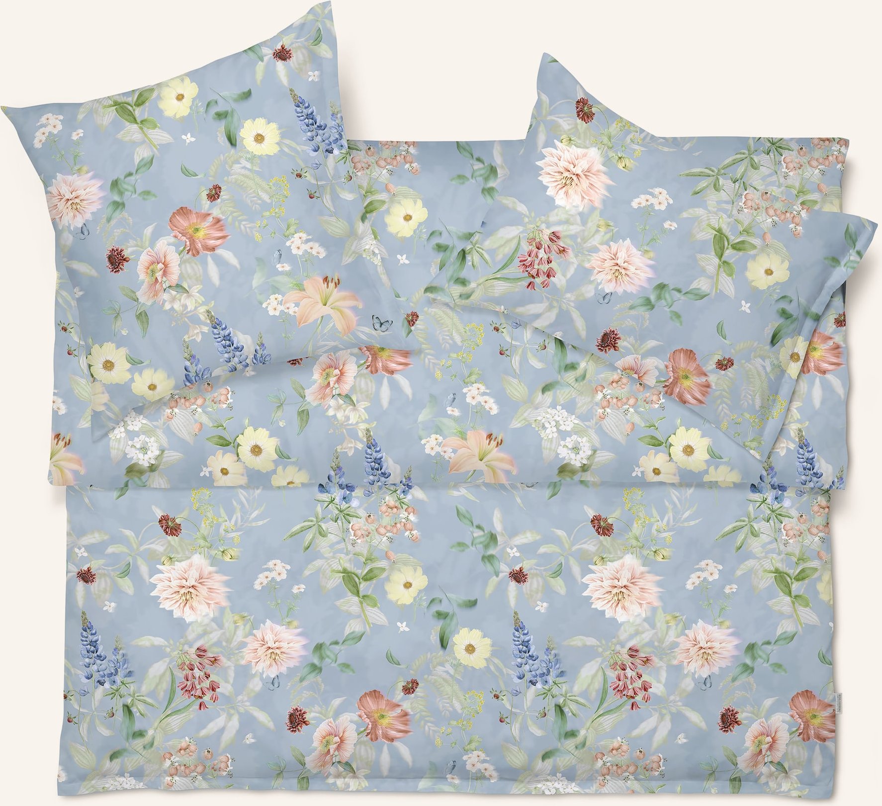 Schlossberg Bettbezug Aven blau